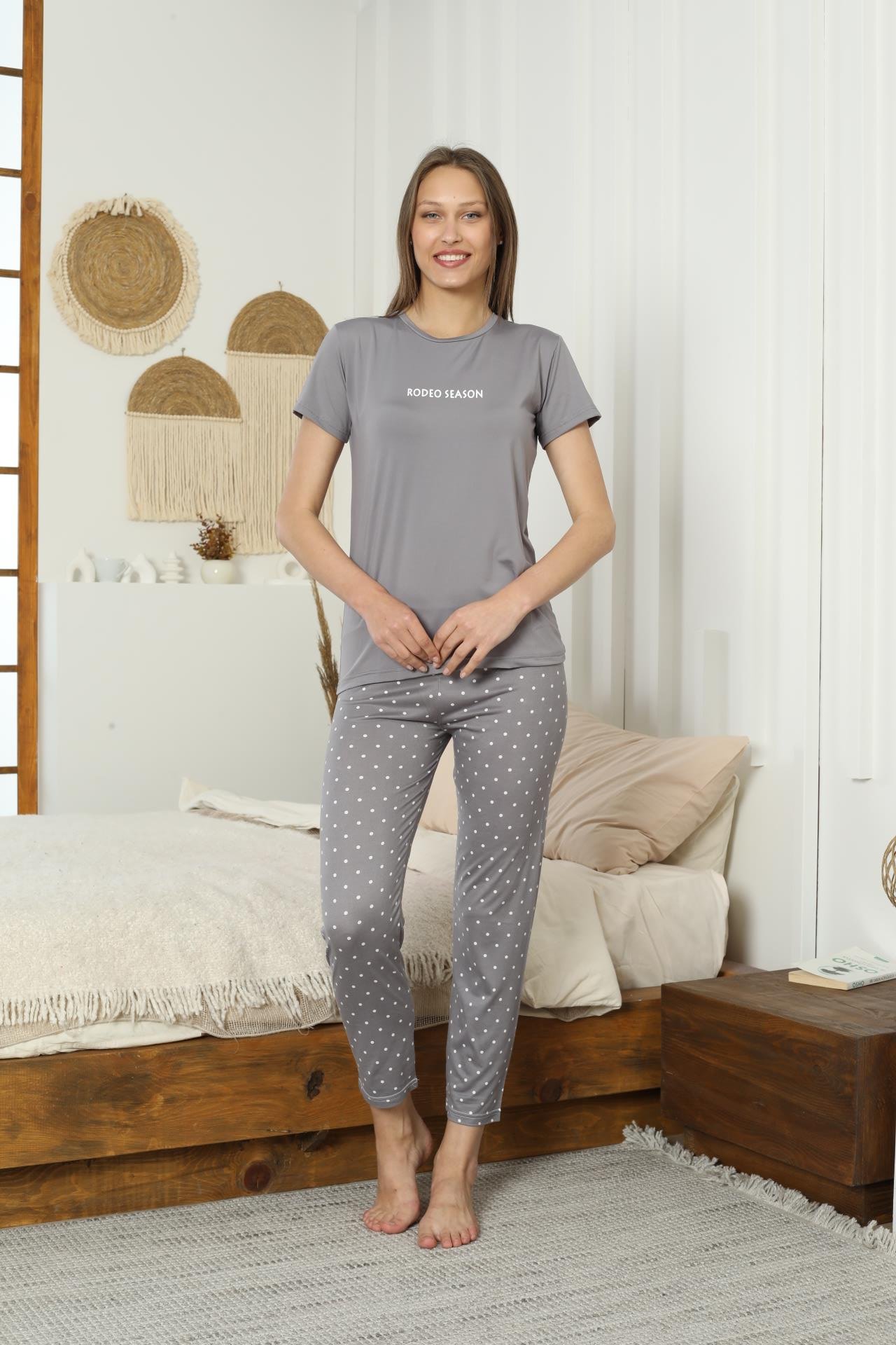 Kadın Milan Kısa Kol Pijama Takımı