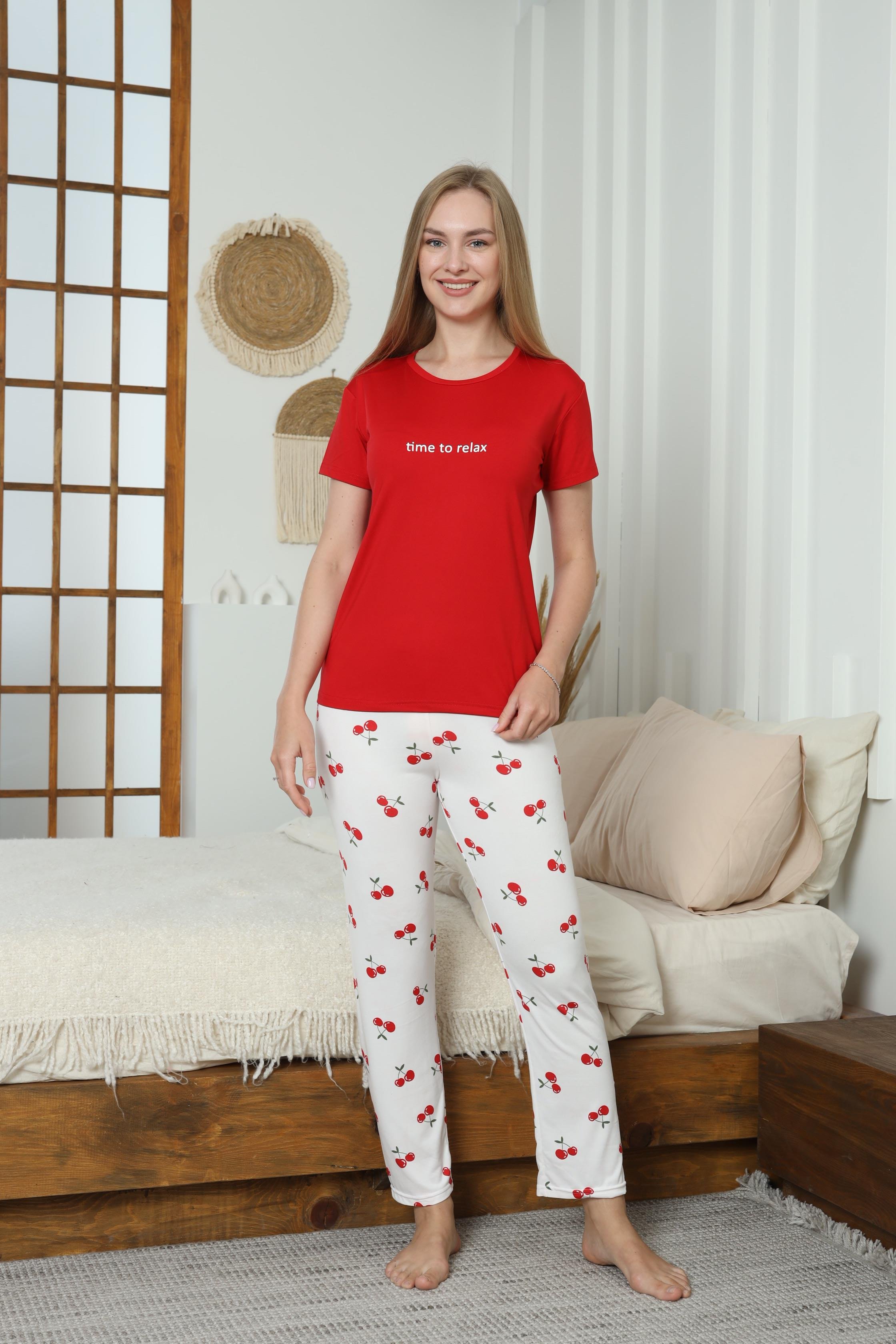Kadın Milan Kısa Kol Pijama Takımı