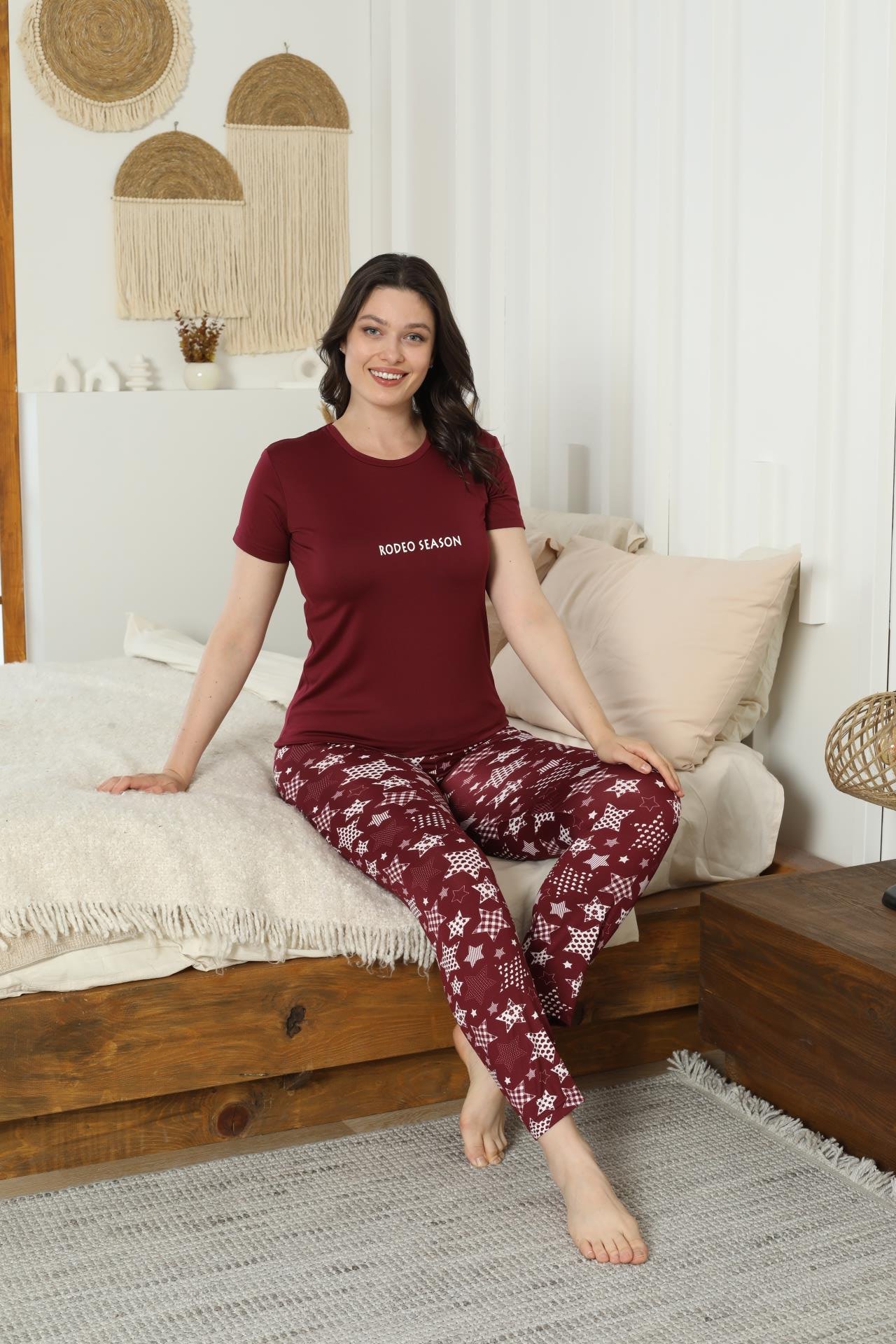 Kadın Milan Kısa Kol Pijama Takımı