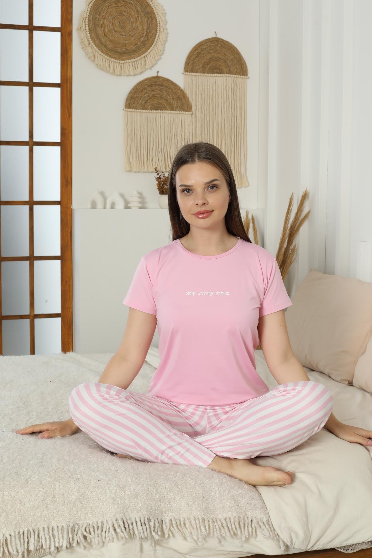 Kadın Milan Kısa Kol Pijama Takımı