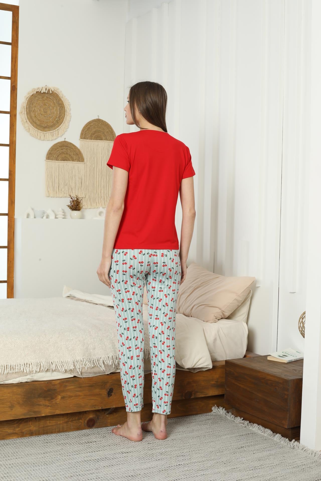 Kadın Milan Kısa Kol Pijama Takımı