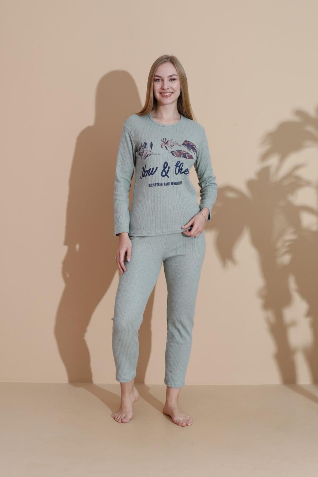 KIŞLIK YUMOŞ  UZUN KOL PIJAMA TAKIMI