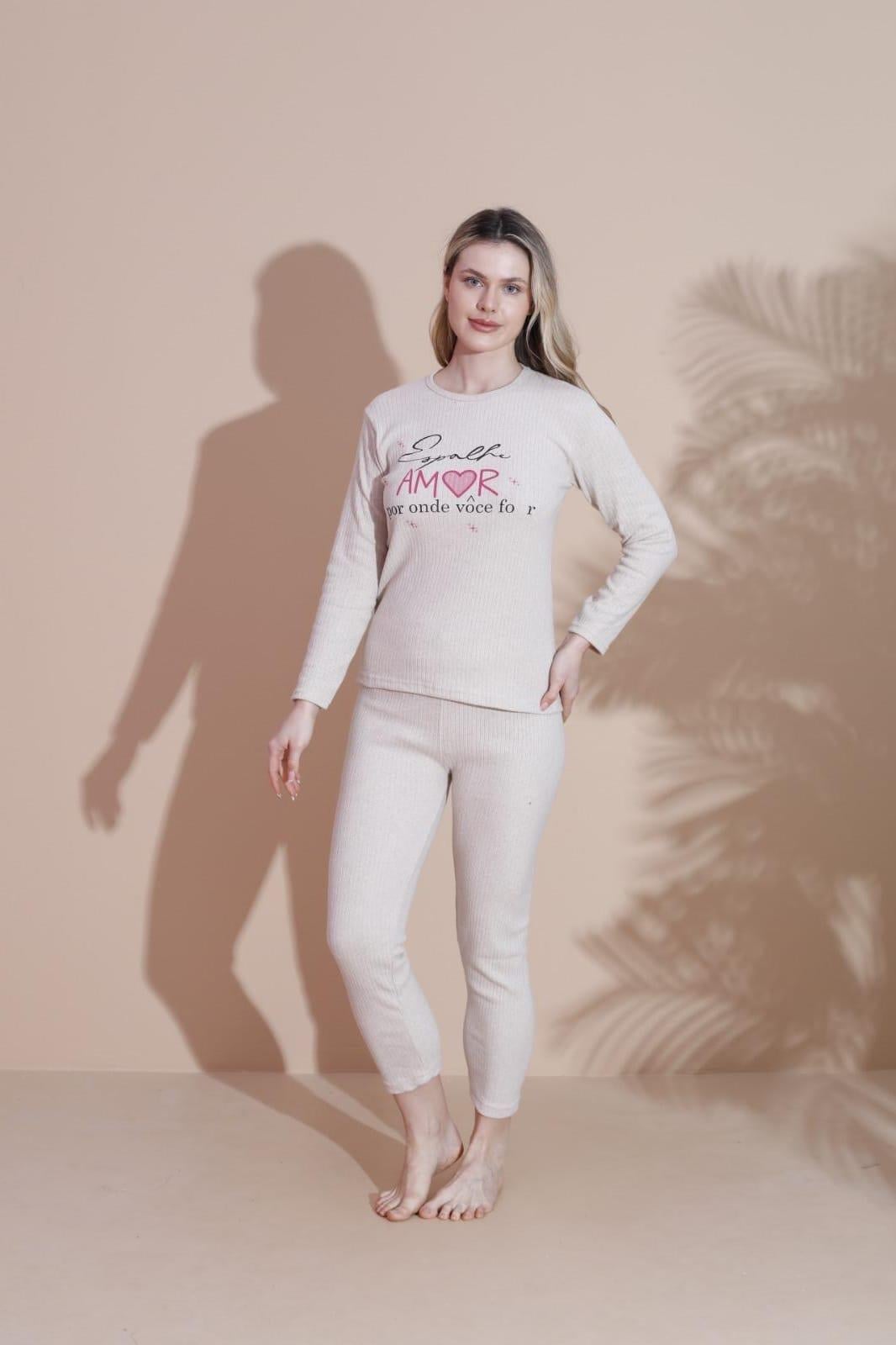 KIŞLIK YUMOŞ  UZUN KOL PIJAMA TAKIMI
