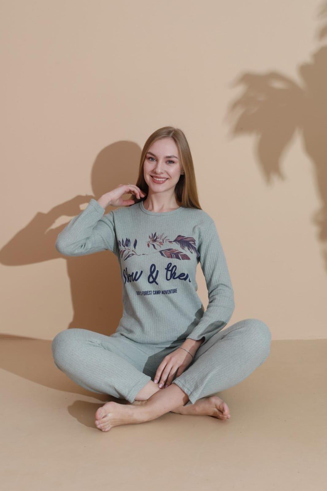 KIŞLIK YUMOŞ  UZUN KOL PIJAMA TAKIMI