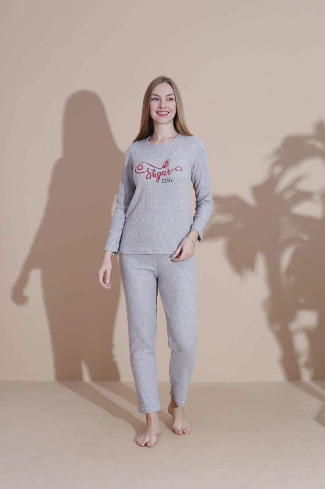 KIŞLIK YUMOŞ  UZUN KOL PIJAMA TAKIMI