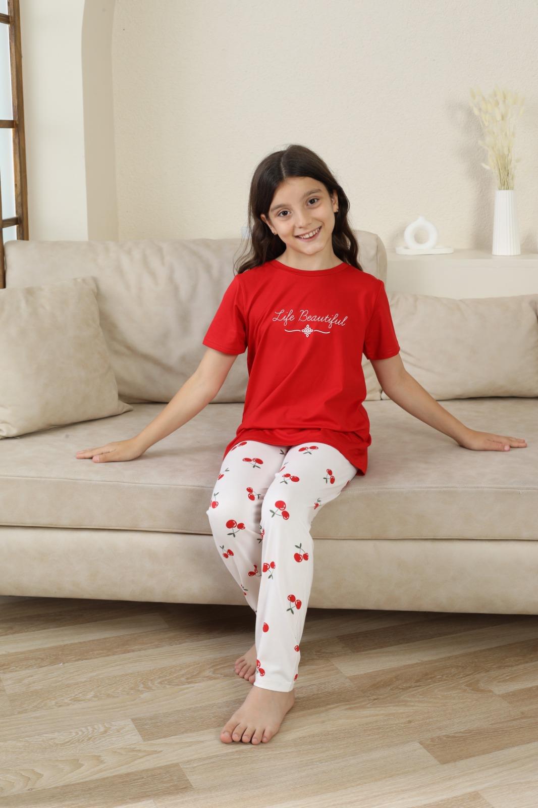 Milan Kısa Kol Çocuk Pijama Takımı
