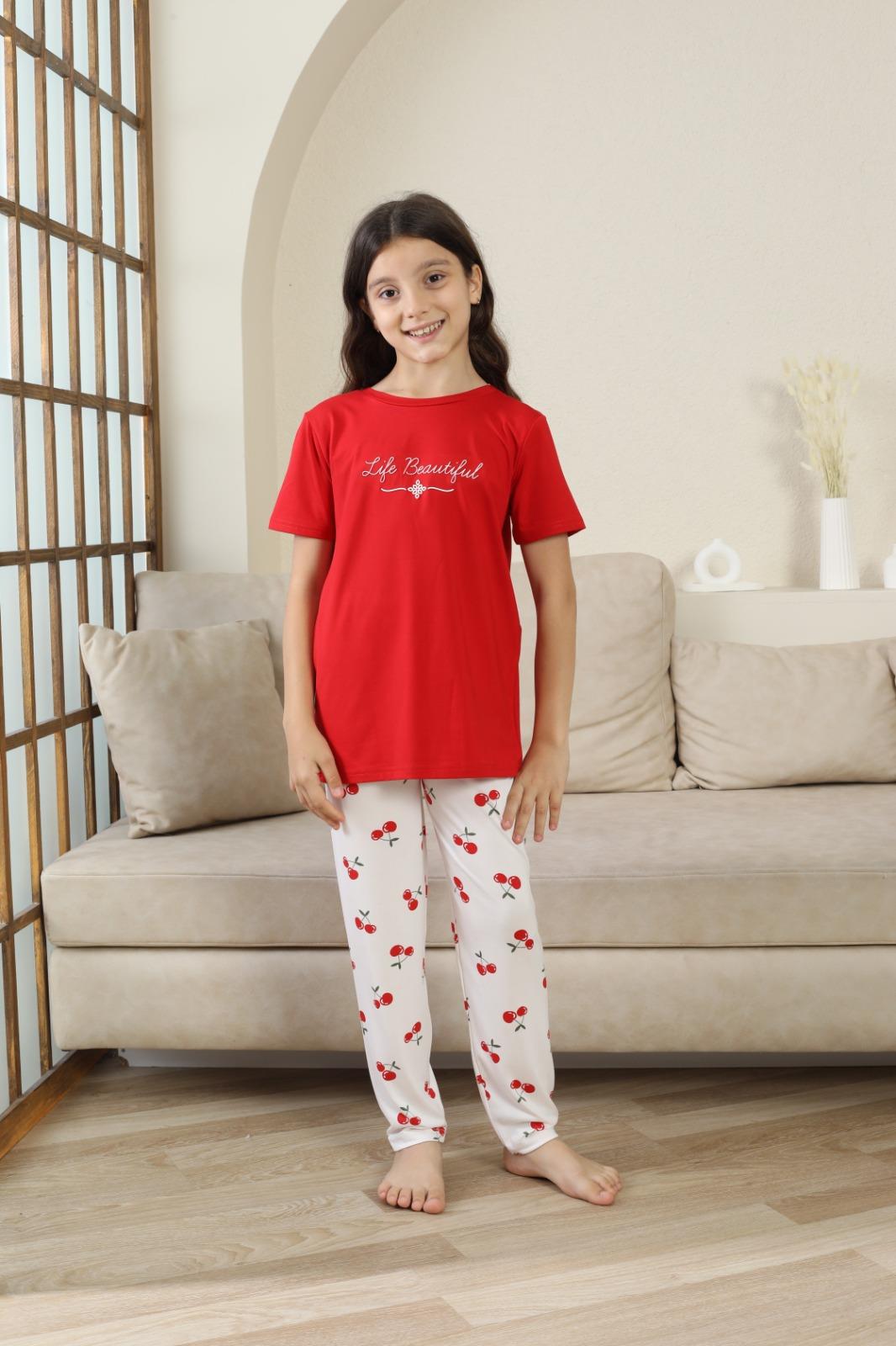 Milan Kısa Kol Çocuk Pijama Takımı