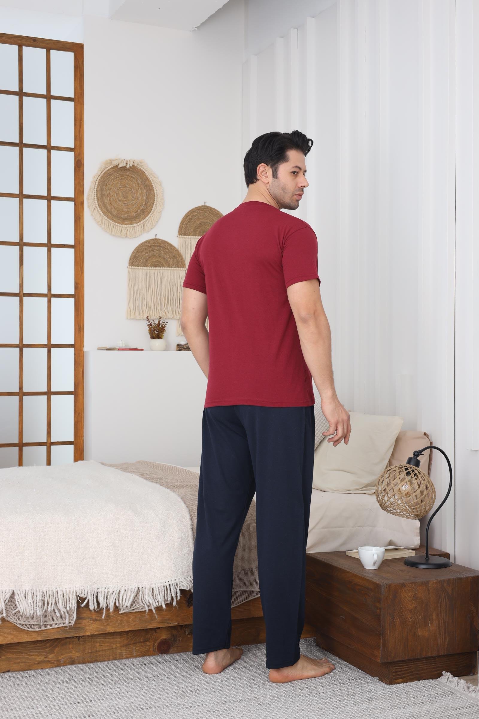 SÜPREM KISA KOL ERKEK PIJAMA TAKIMI