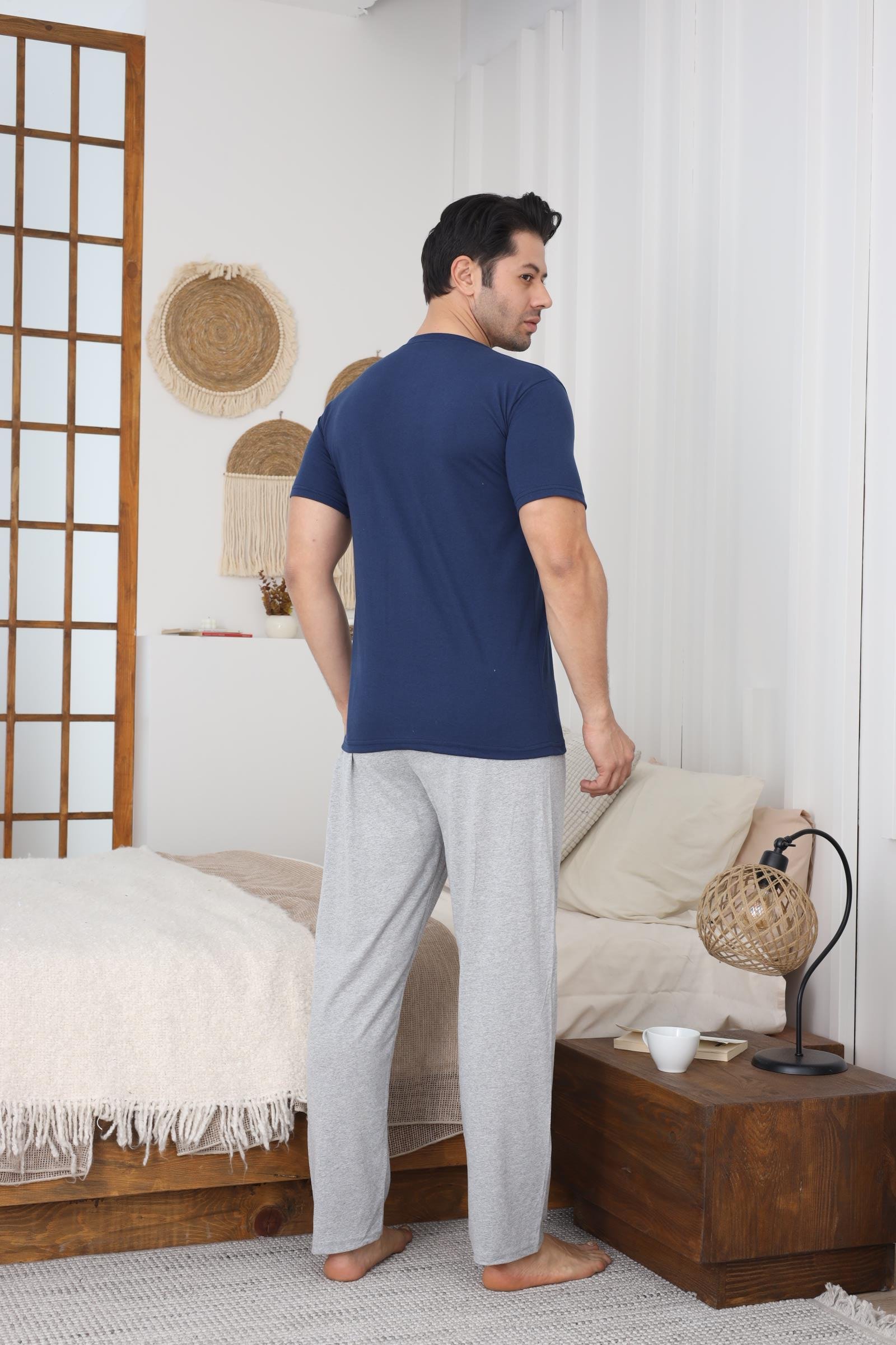 SÜPREM KISA KOL ERKEK PIJAMA TAKIMI