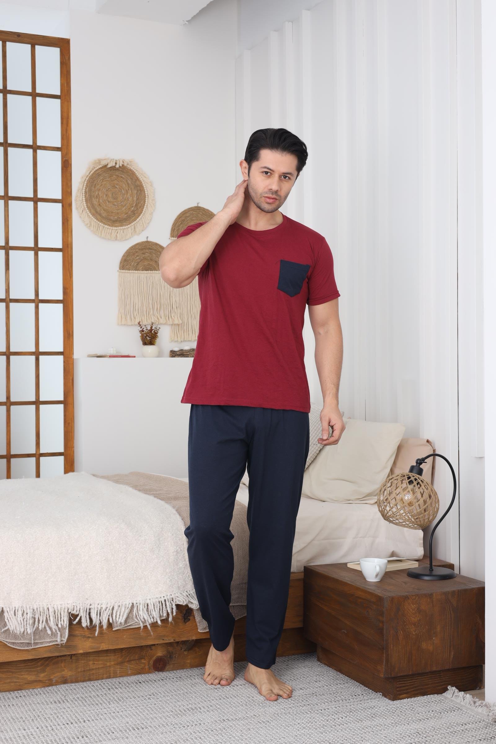 SÜPREM KISA KOL ERKEK PIJAMA TAKIMI