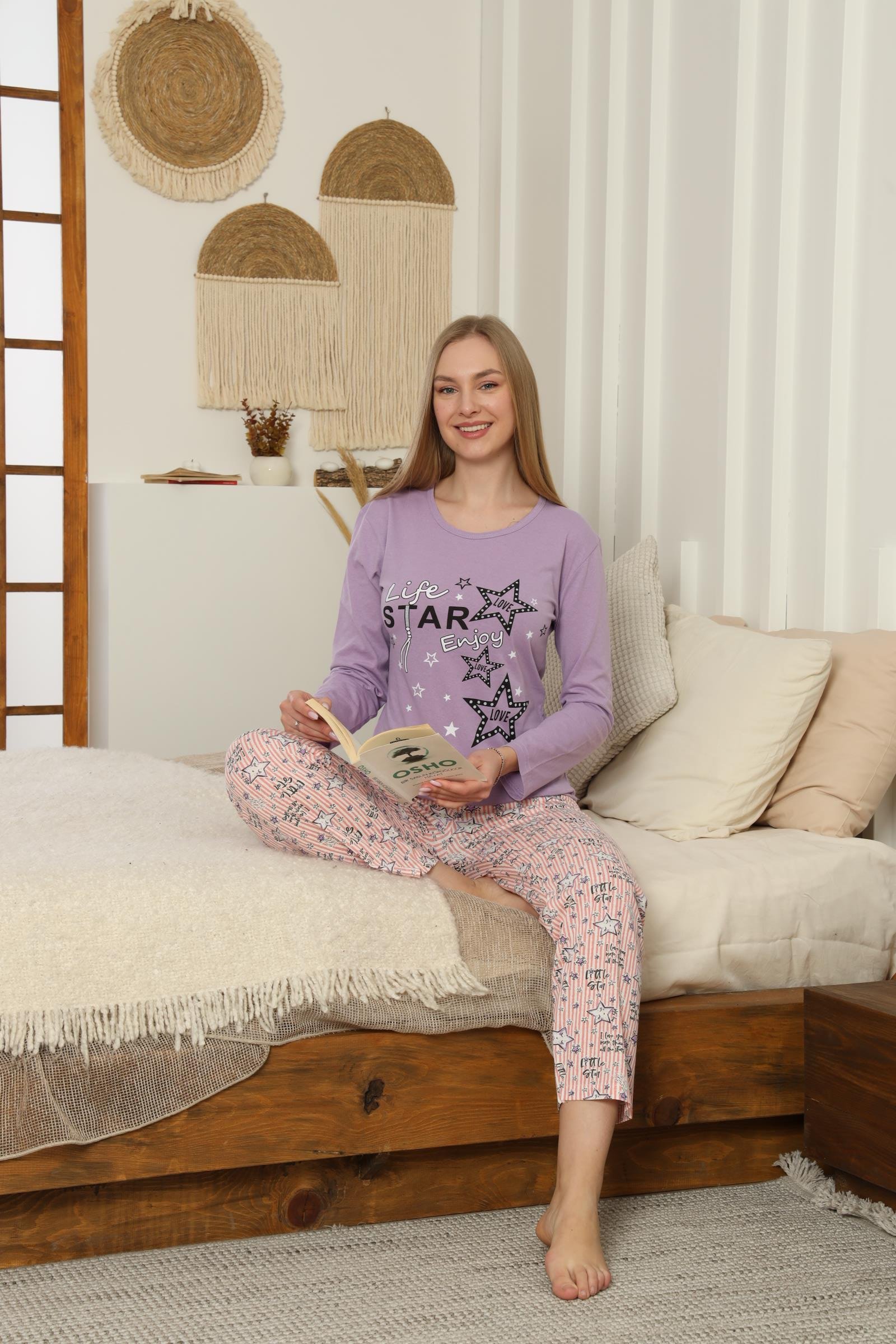 SÜPREM KISA KOL KADIN PIJAMA TAKIMI
