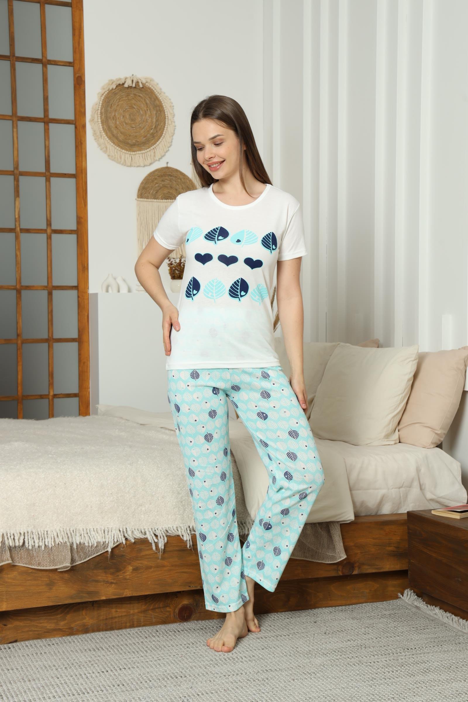 Süprem Kısa Kol Pijama Takımı