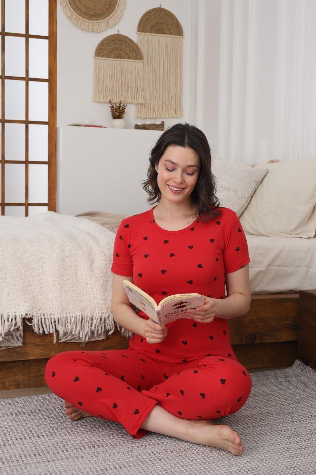 Süprem Kısa Kol Pijama Takımı