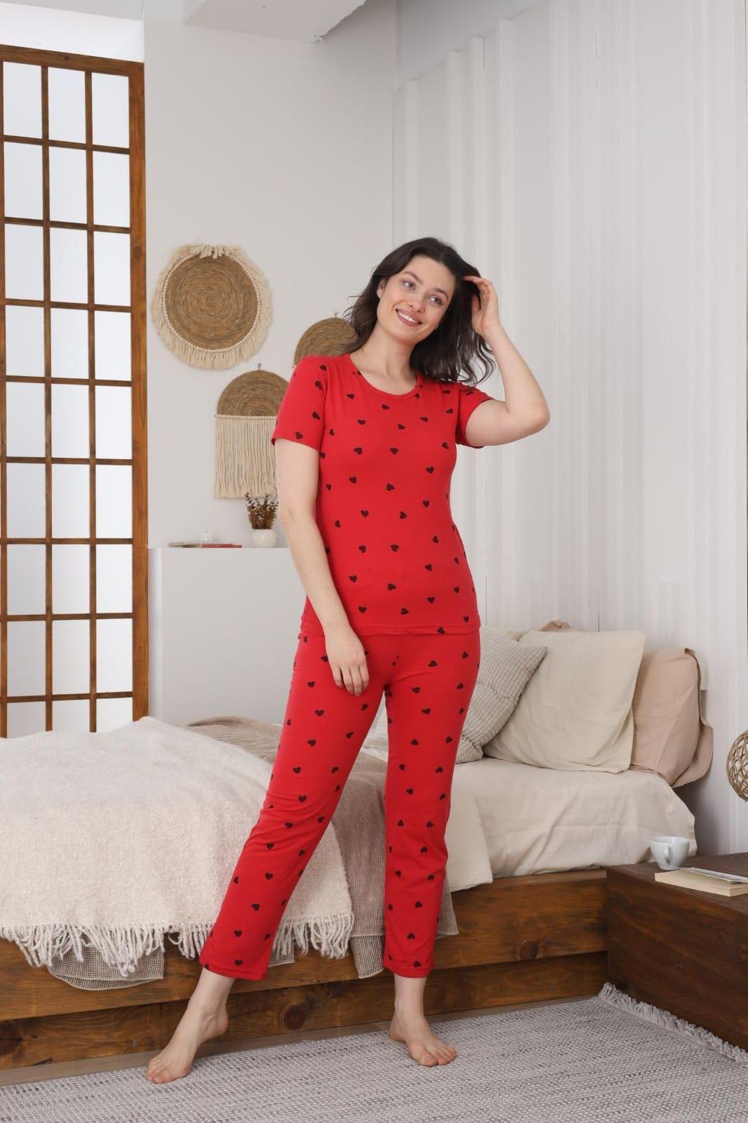 Süprem Kısa Kol Pijama Takımı