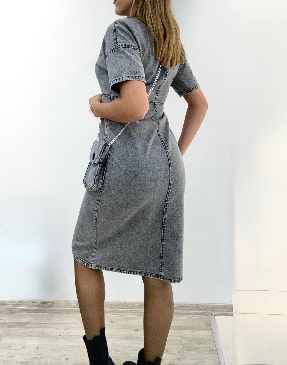Kuşaklı Gömlek Elbise
