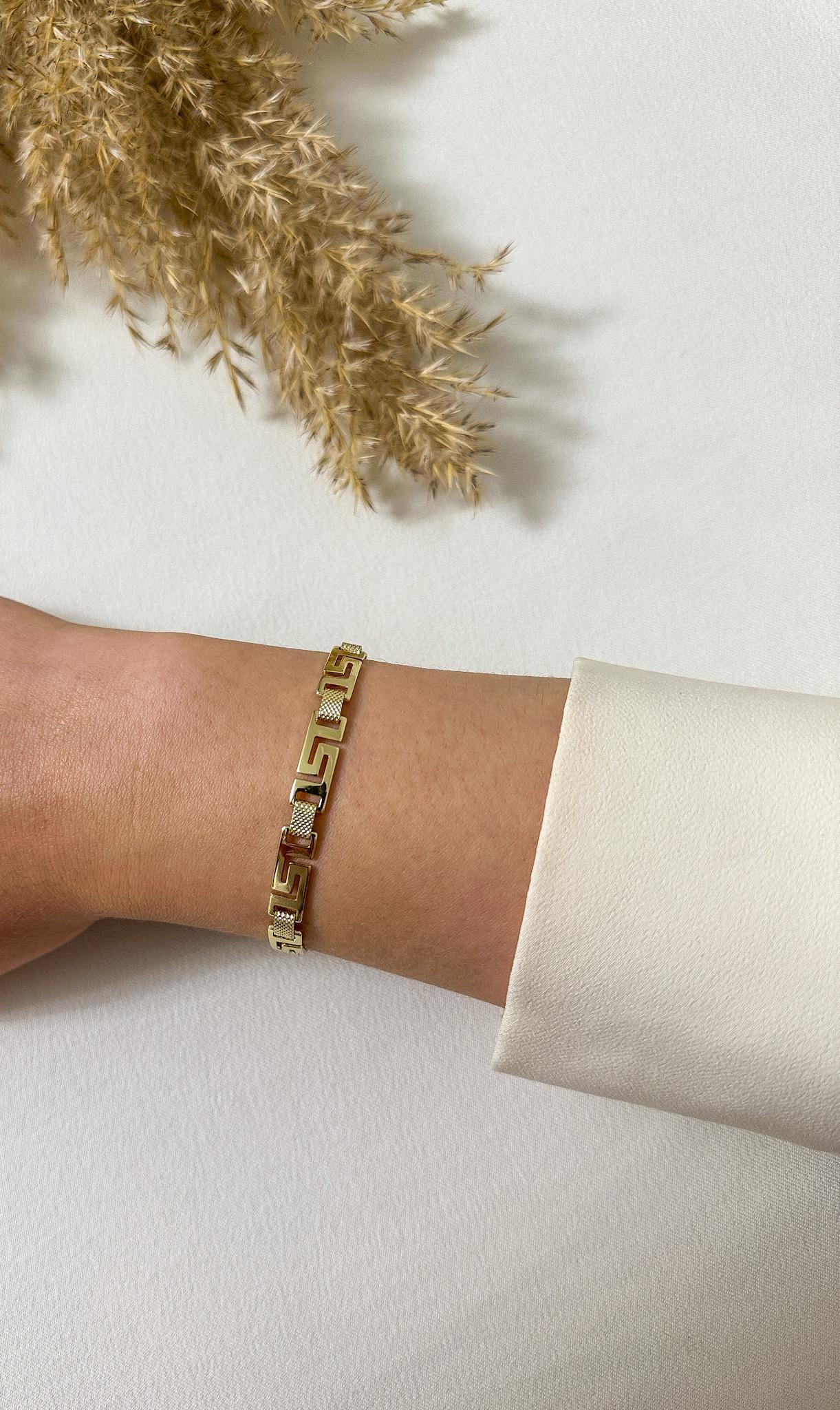 14K Labirent Bileklik