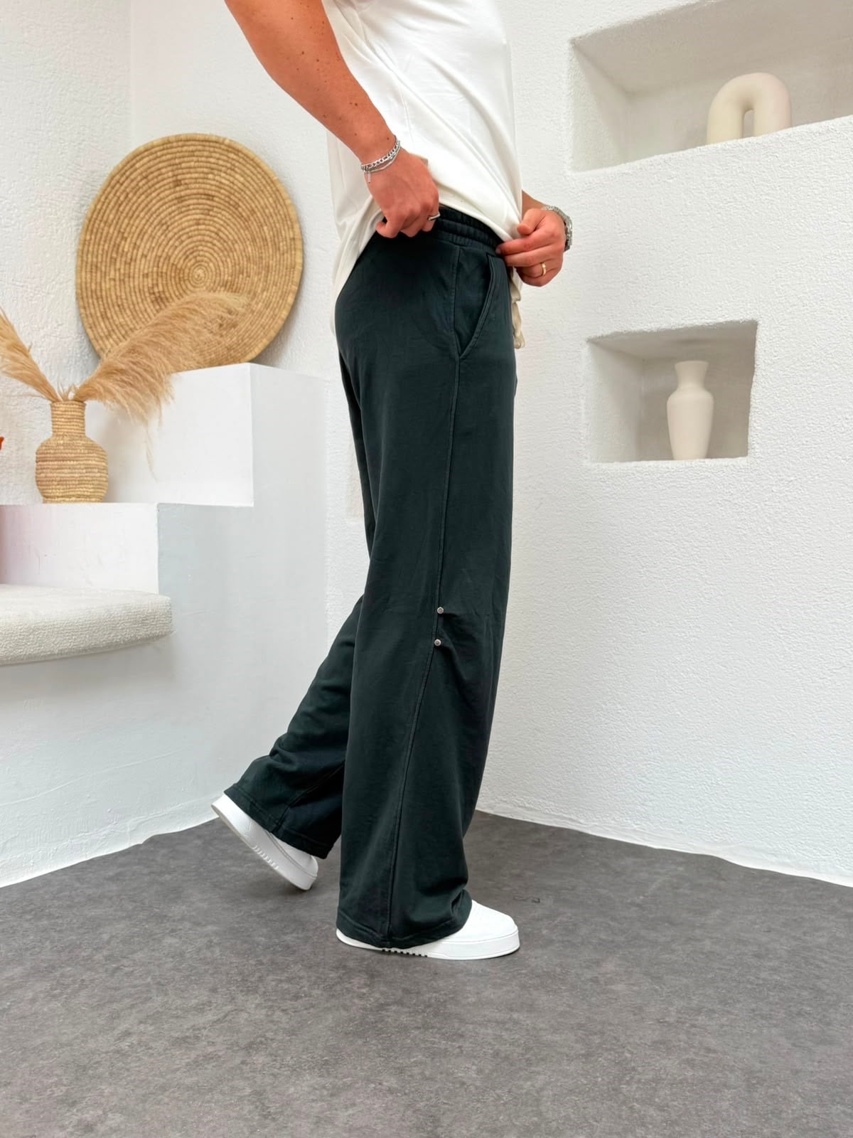 Antrasit Tasarım Eşofman Relax Fit