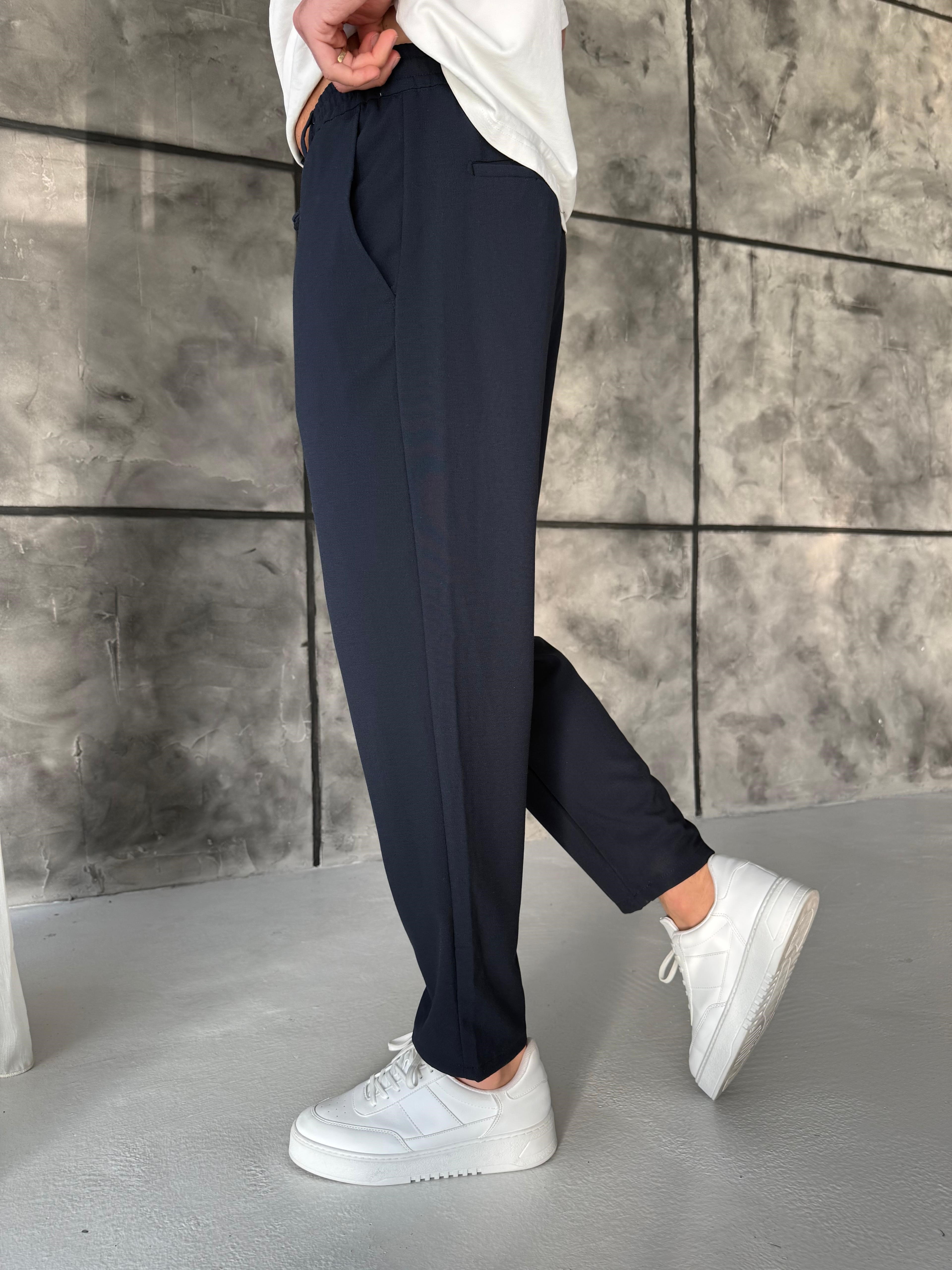 Boyfriend Jogger Pantolon Lacivert