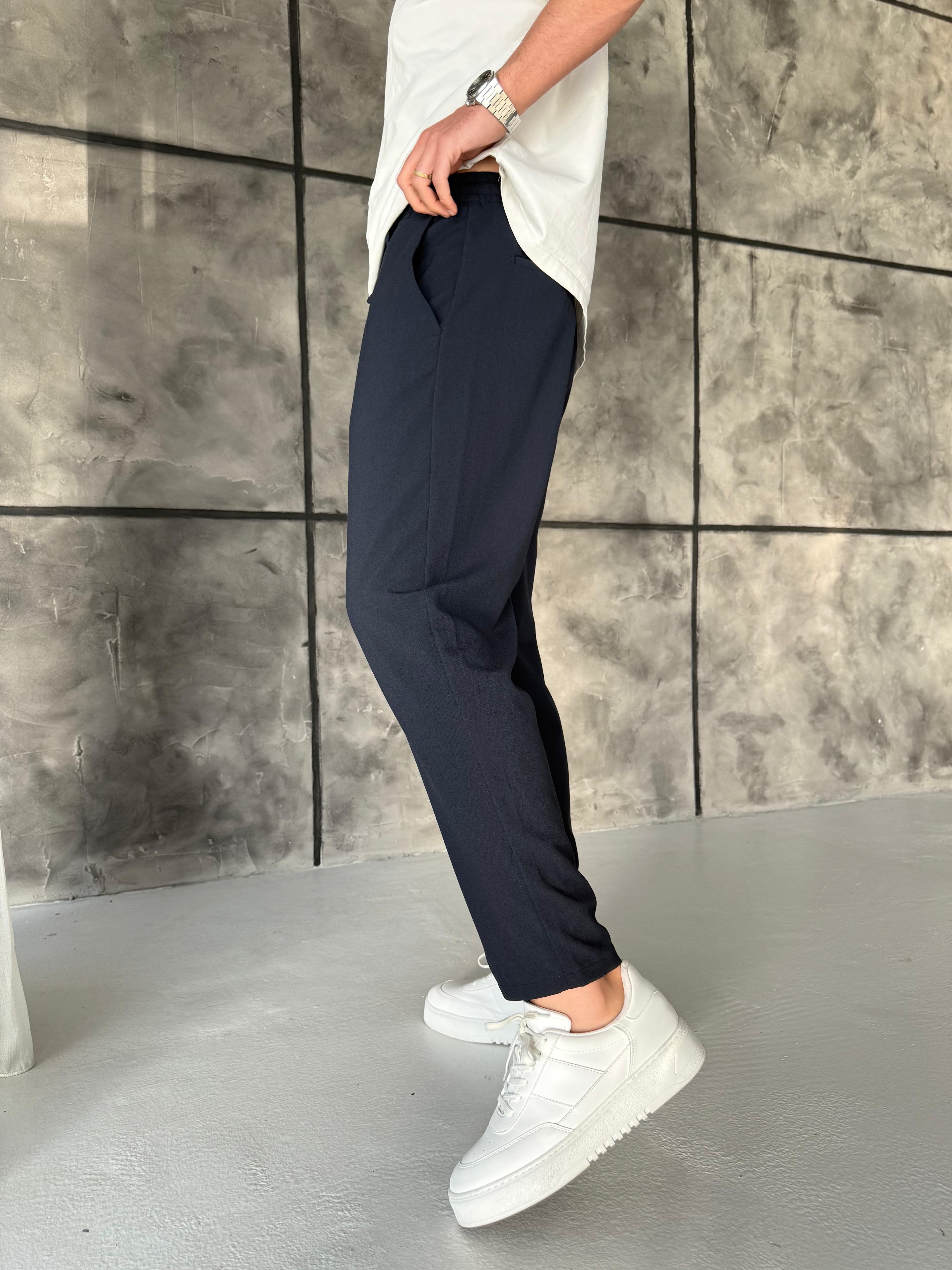 Boyfriend Jogger Pantolon Lacivert