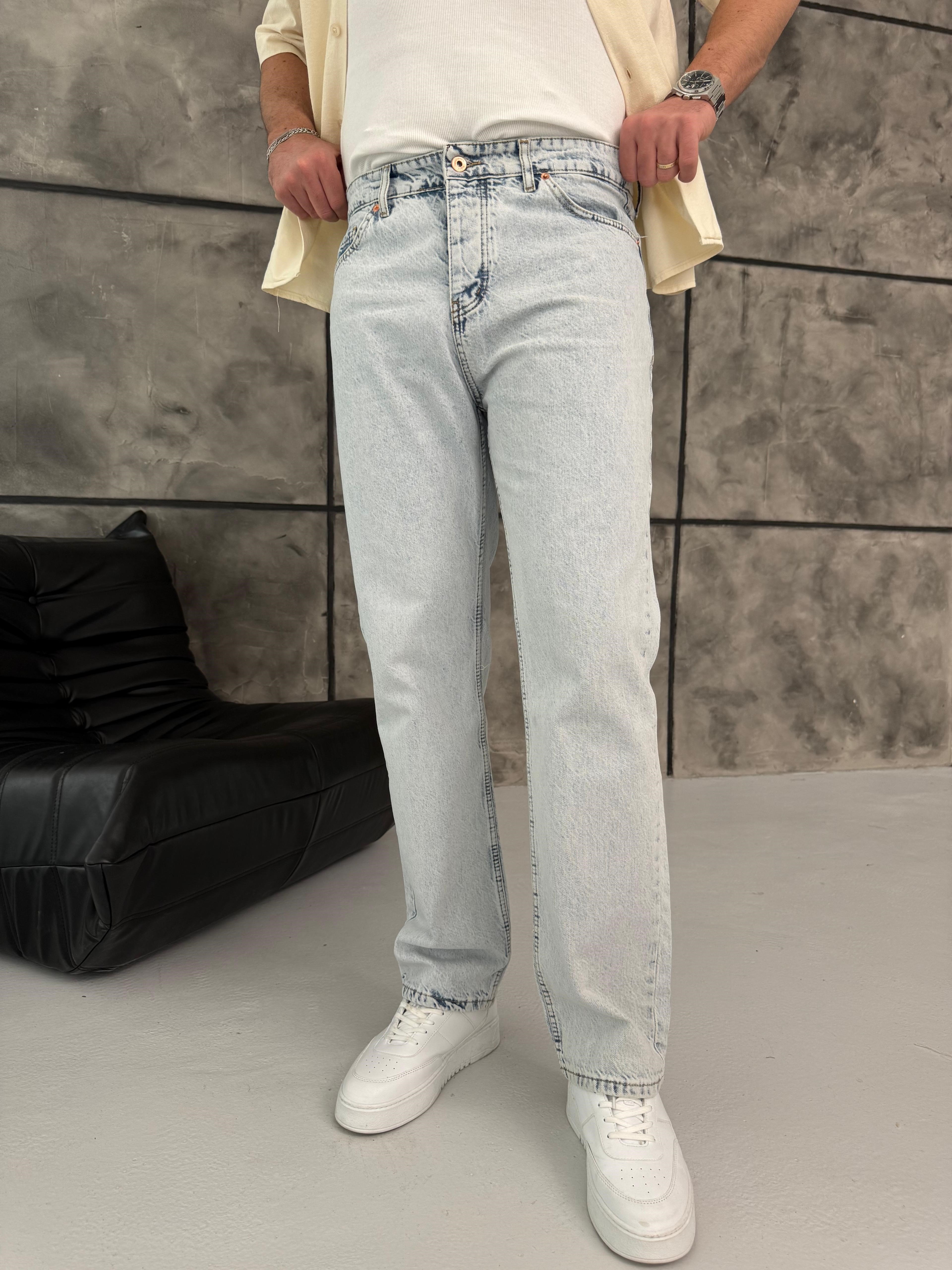 Buz Mavi Baggy Jean