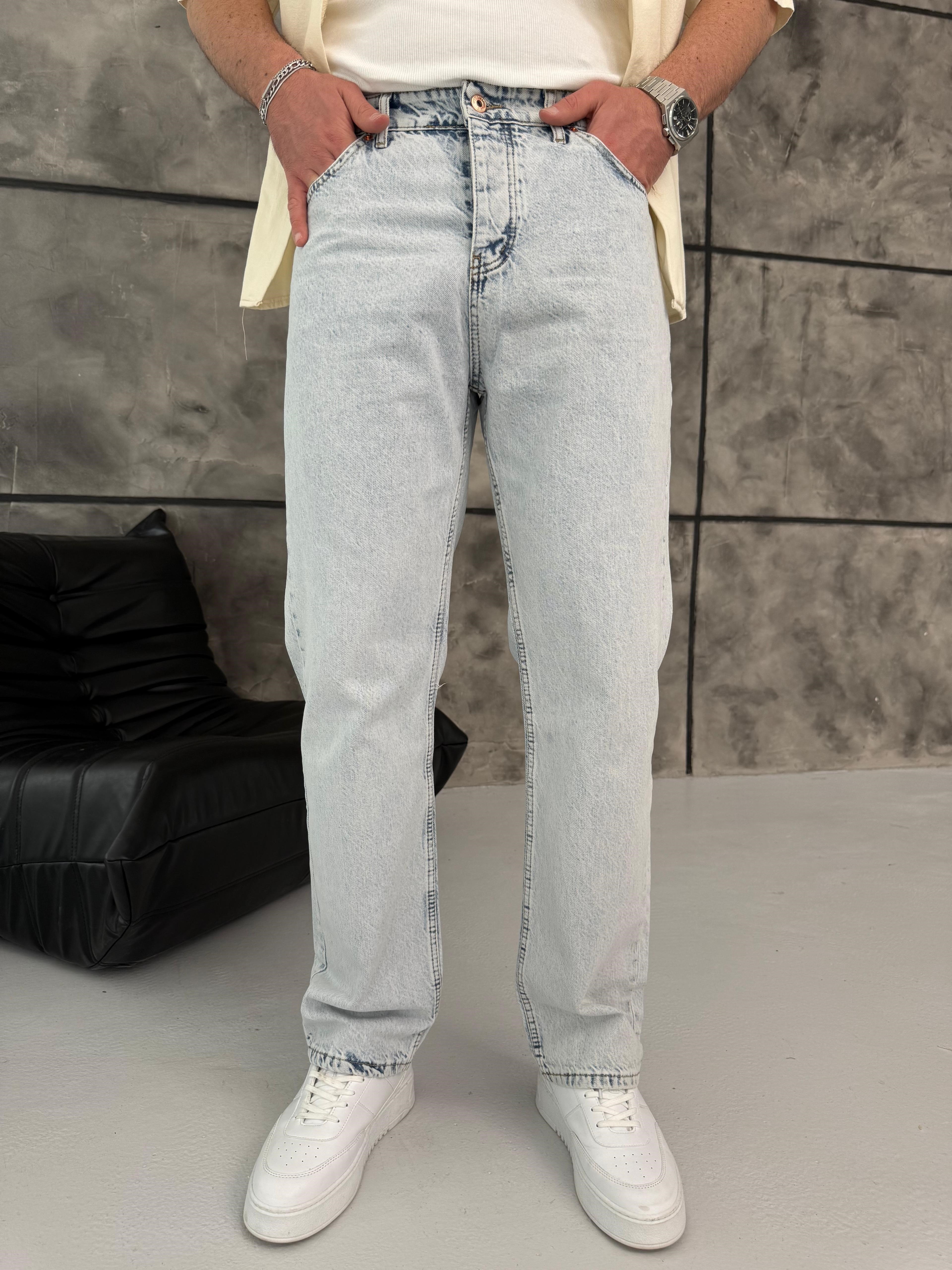 Buz Mavi Baggy Jean