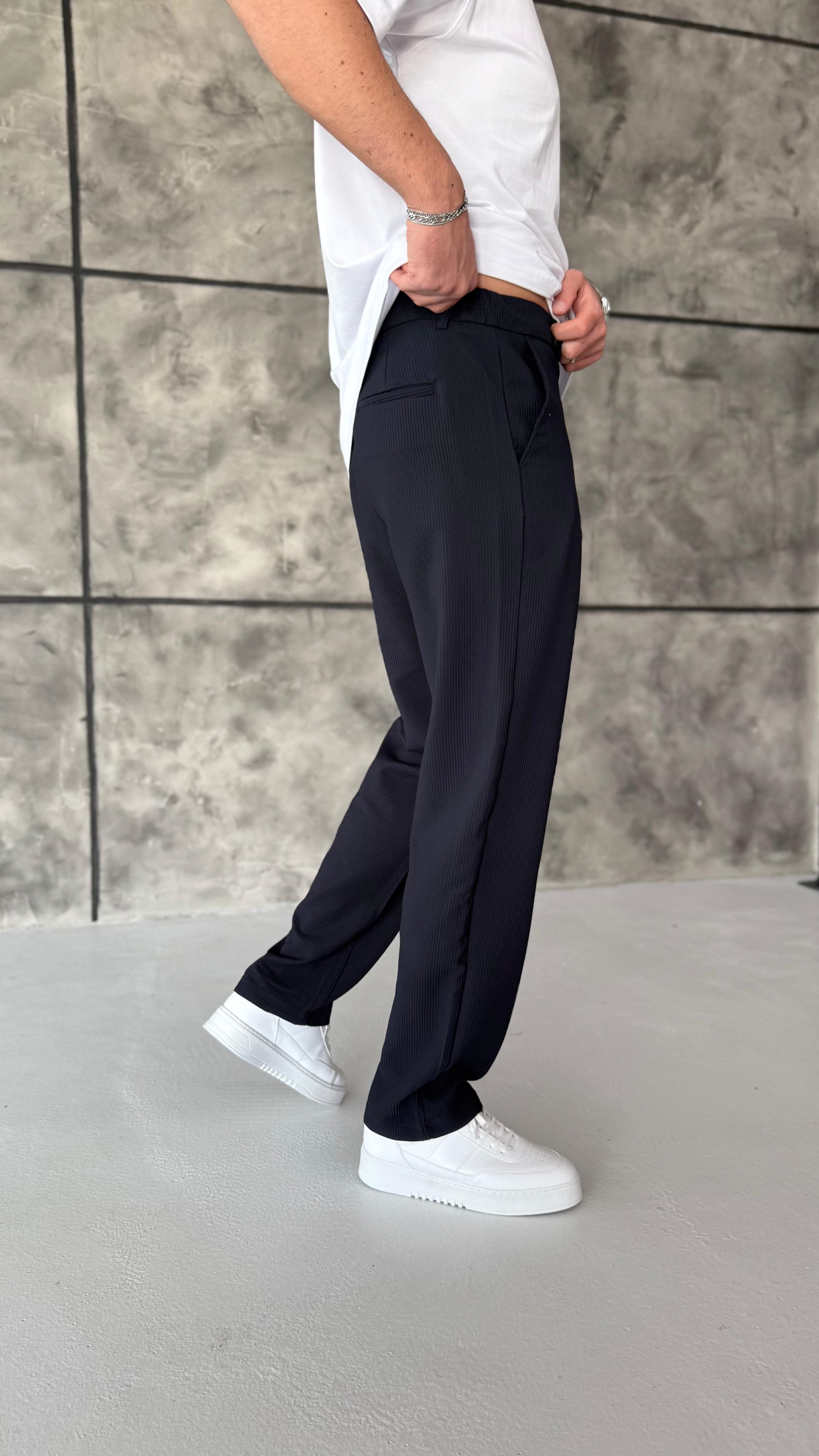 Fitilli Baggy Pantolon Lacivert