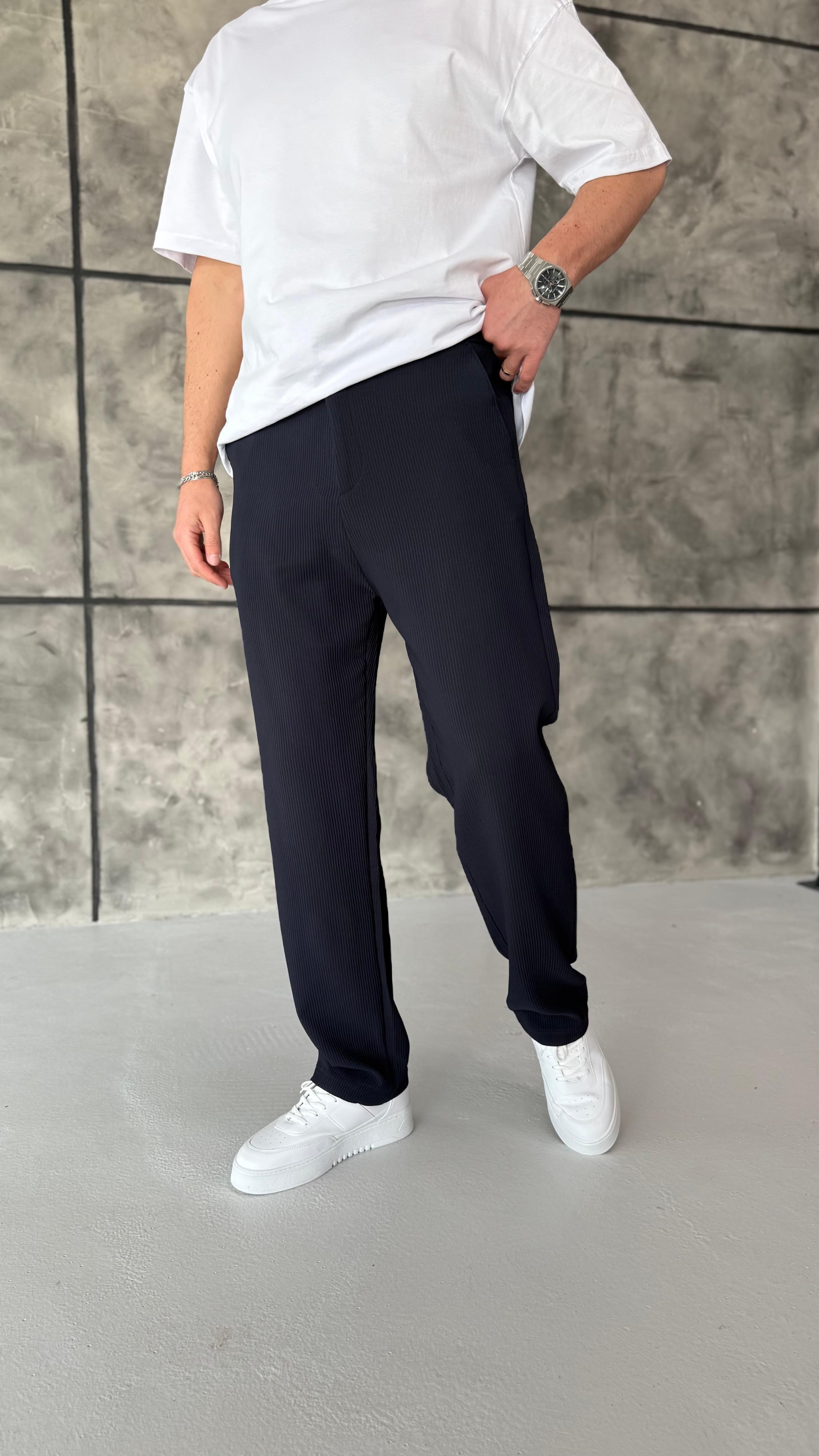 Fitilli Baggy Pantolon Lacivert