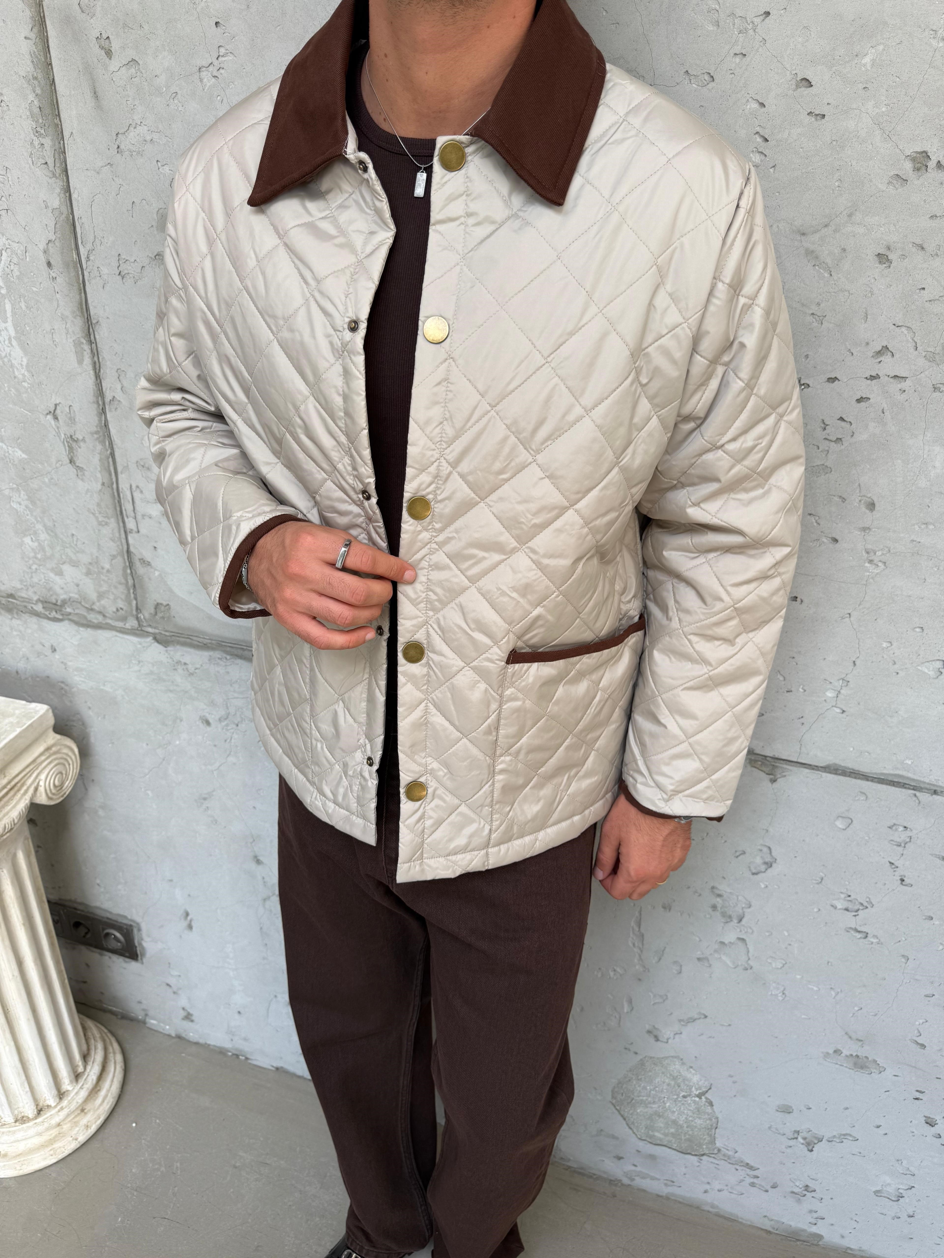 Krem Baklava Desen Mont