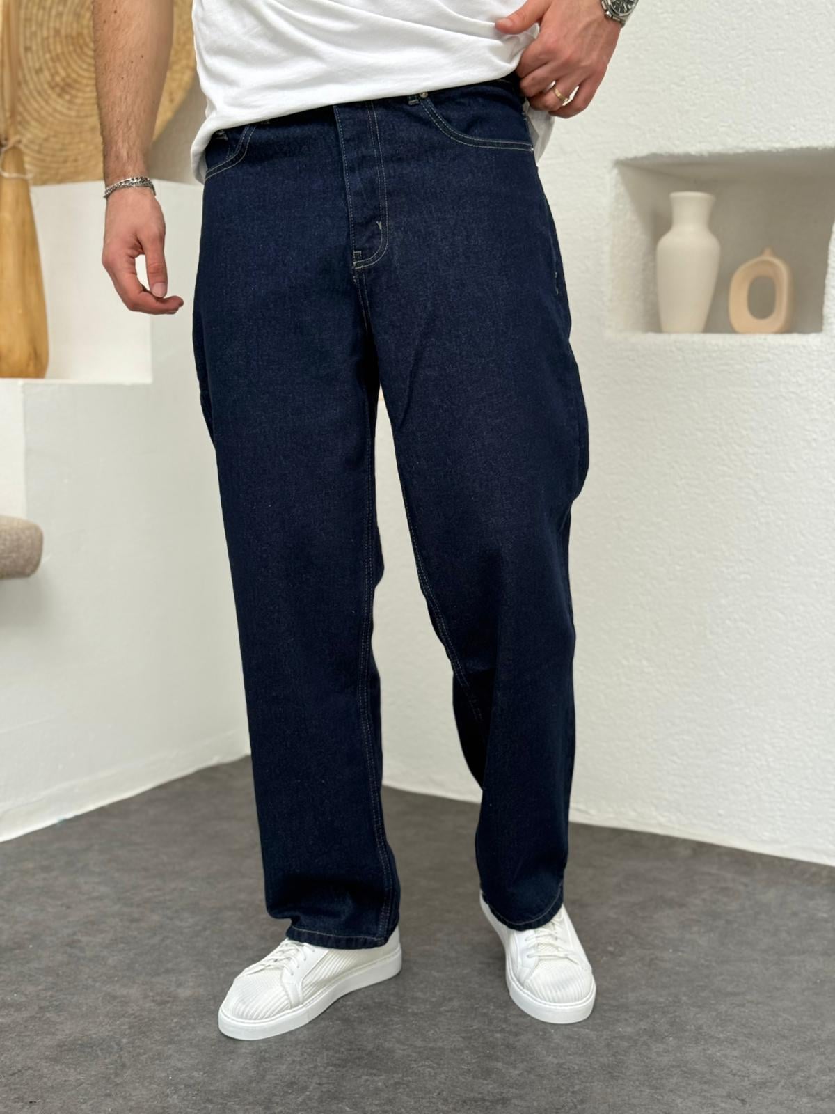 Lacivert Basic Regular Fit Jean