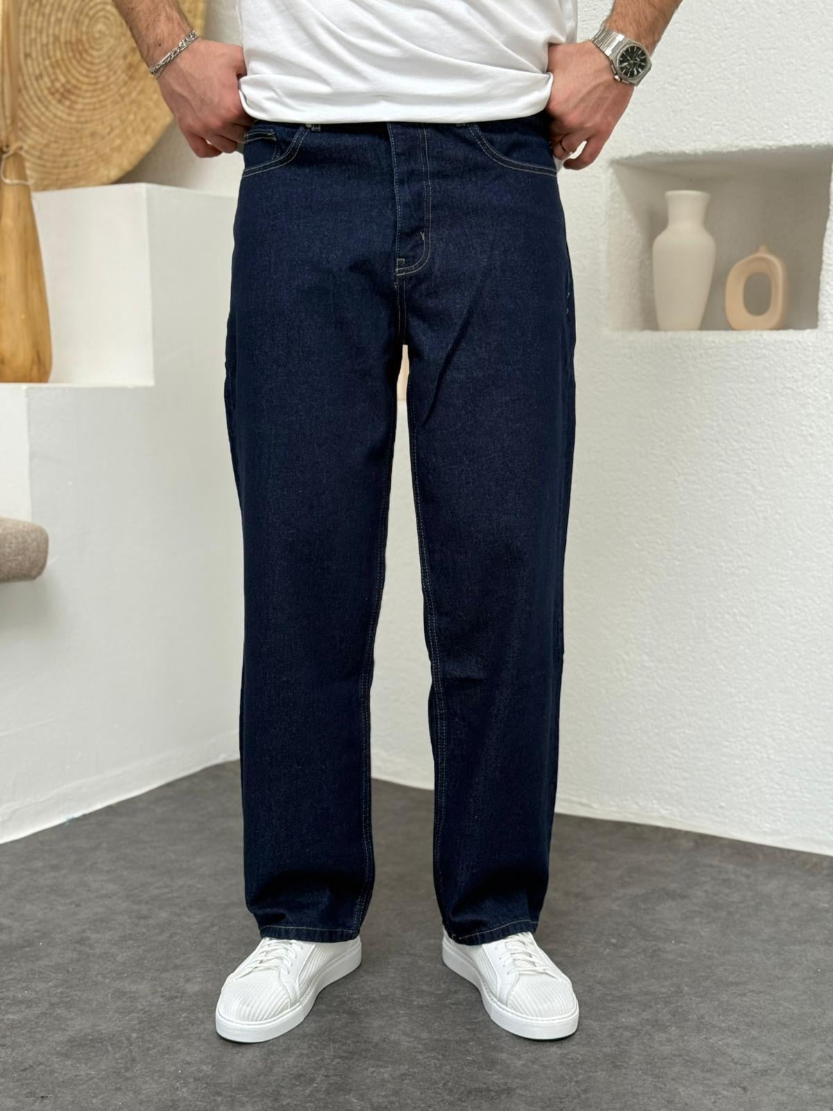 Lacivert Basic Regular Fit Jean
