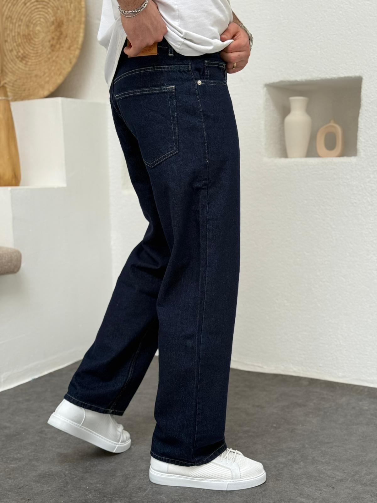 Lacivert Basic Regular Fit Jean
