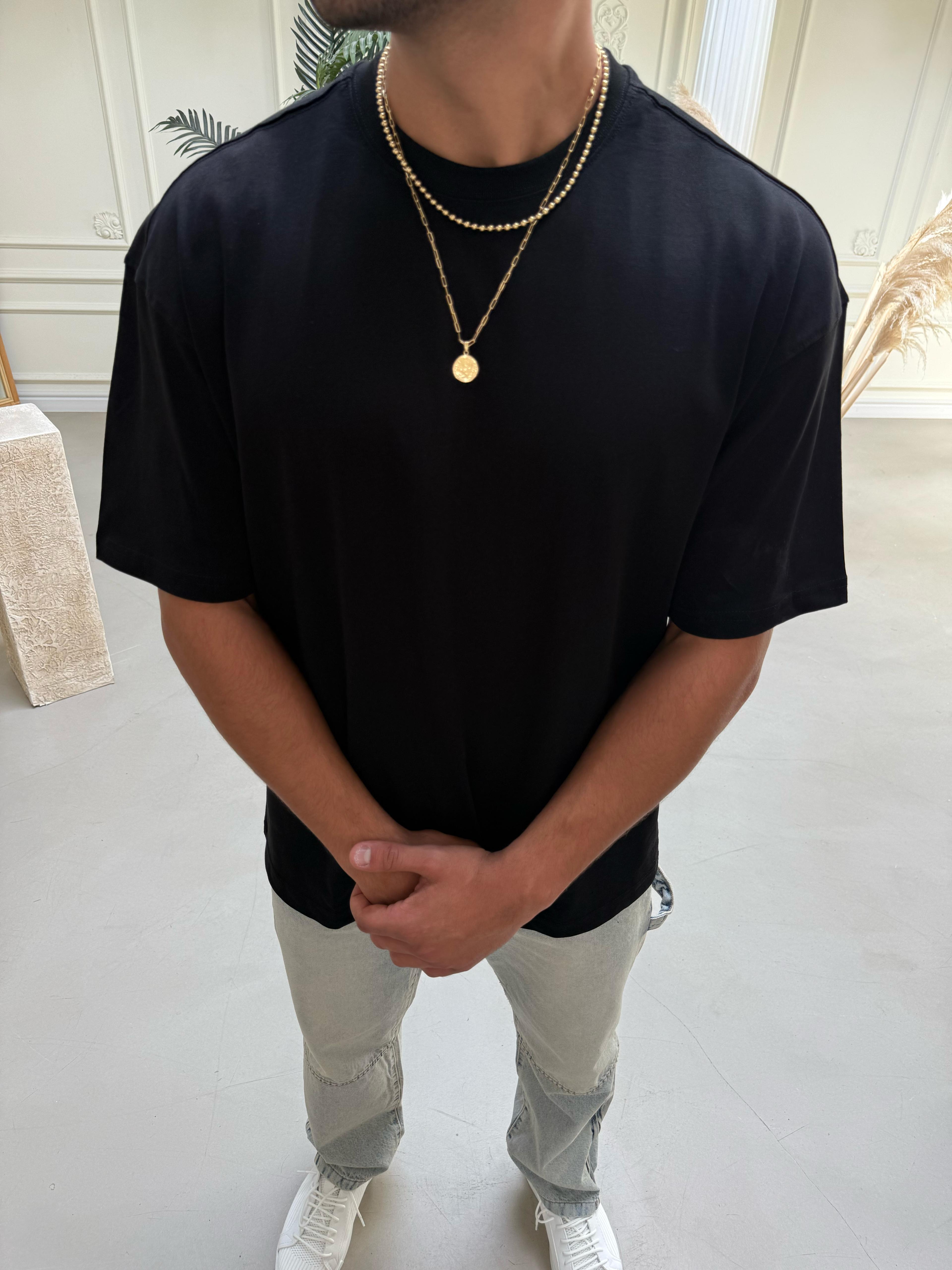 Oversize Basic T-Shirt Siyah