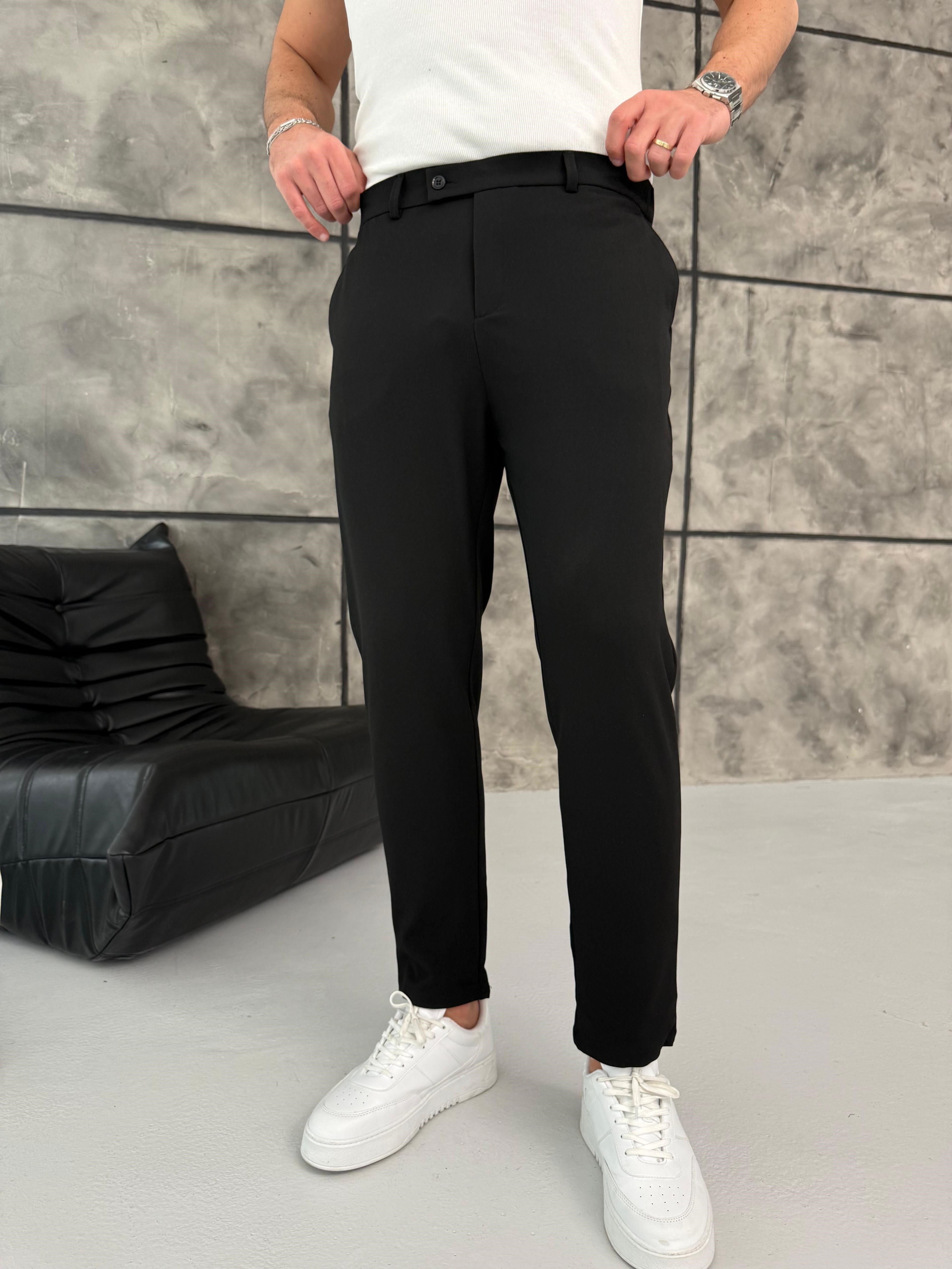 Slimfit Kumaş Pantolon Siyah