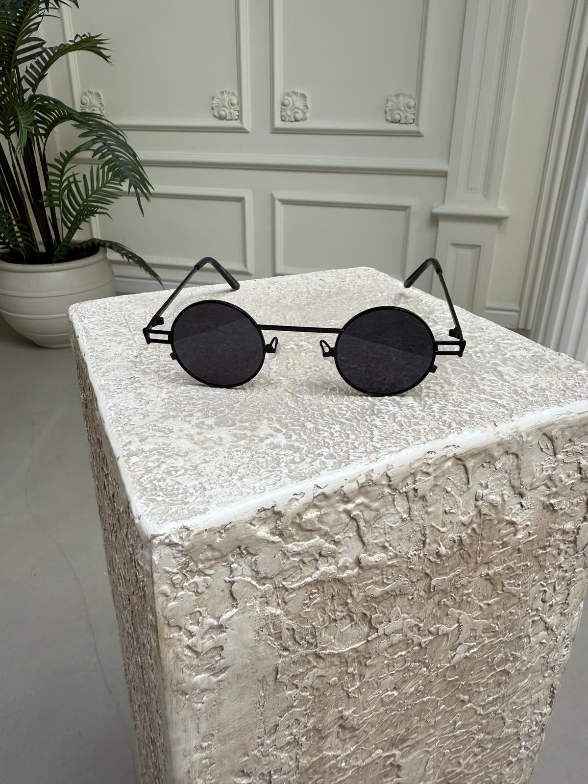 UV-400 Güneş Gözlük Yuvarlak Black