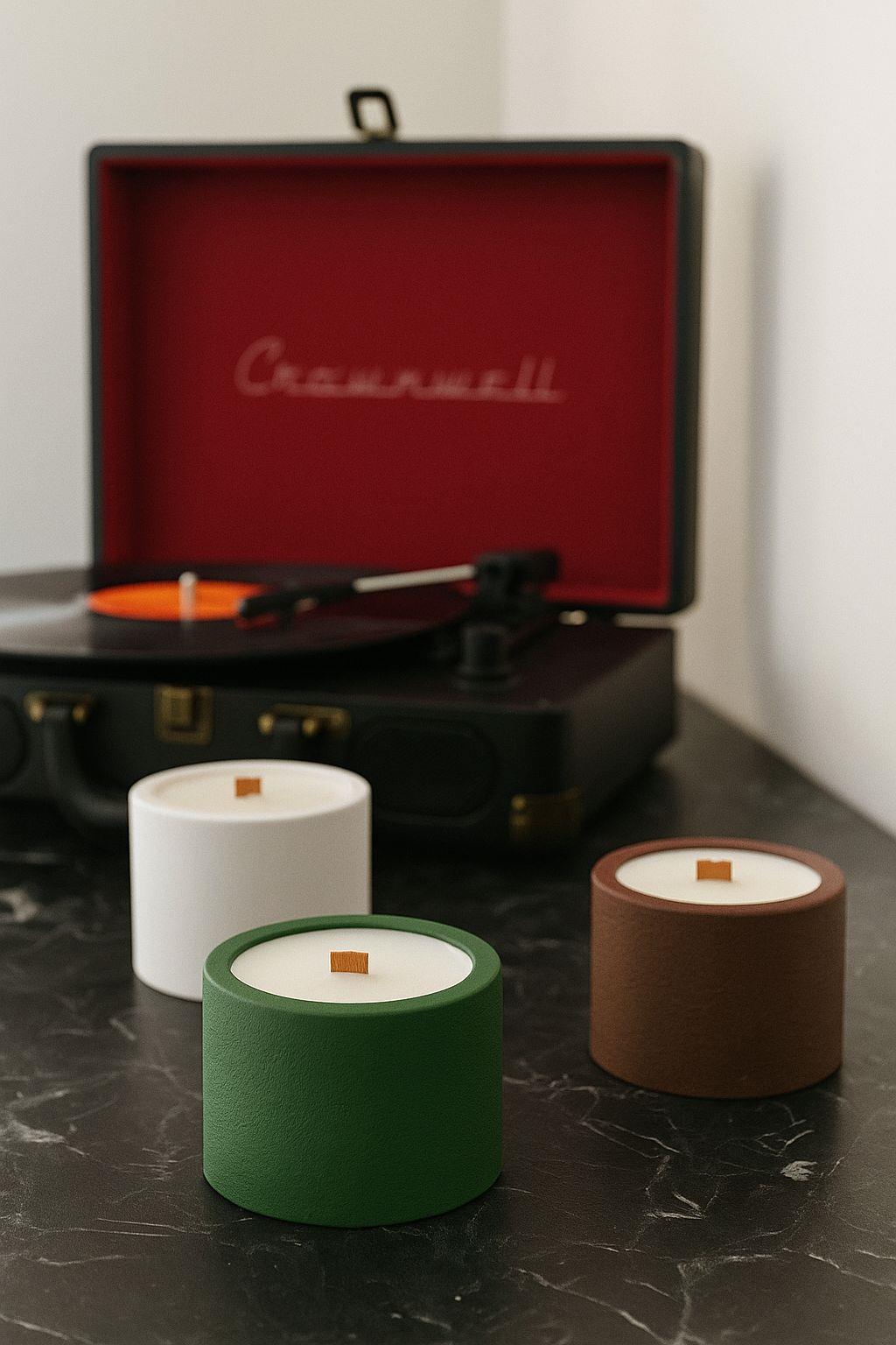 3'lü Dekoratif Kokulu Mum Seti