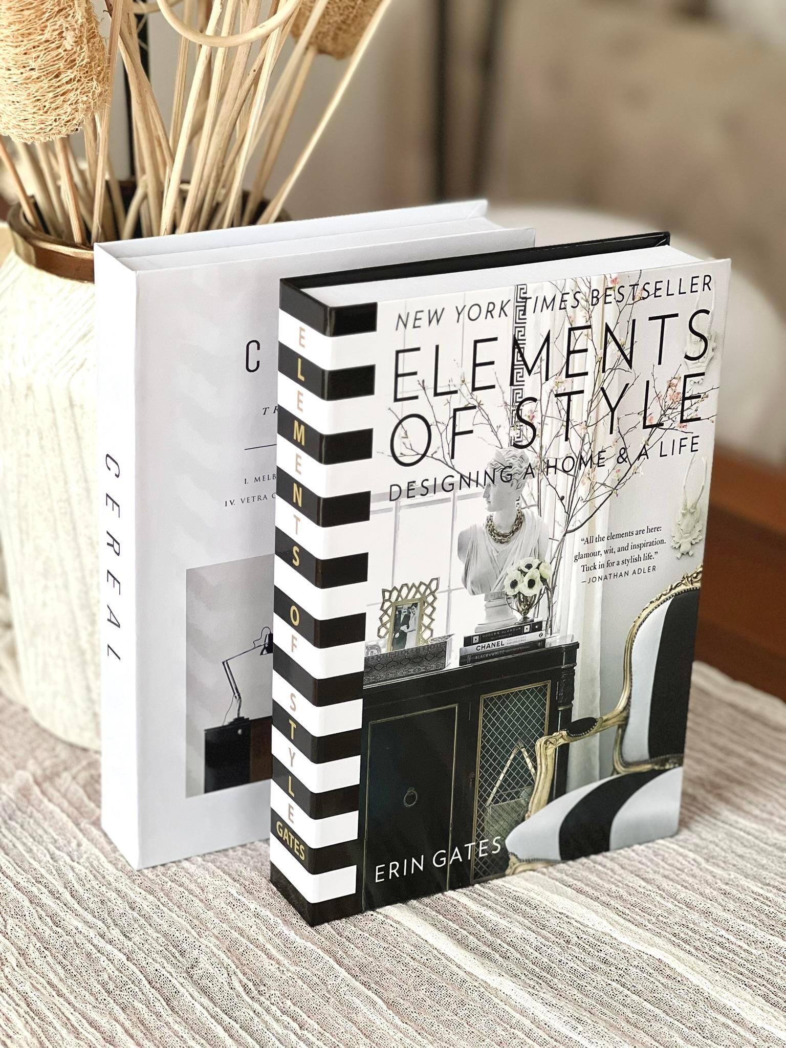 Dekoratif Kitap Kutu 2'li Set (EL/CE)