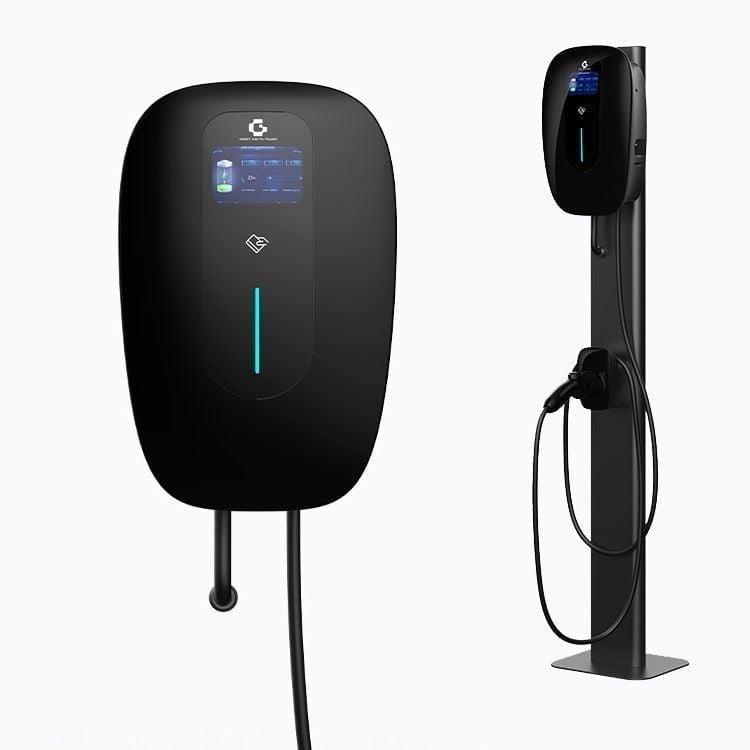 Duvar Tipi Elektrikli Araç Şarj Cihazı 22Kw Siyah