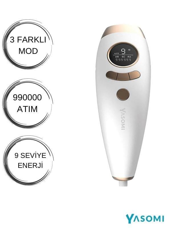 Yasomi Ai18 Ipl Lazer Epilasyon Cilt Gençleştirme Ve Akne Giderme Cihazı 990000 Atım