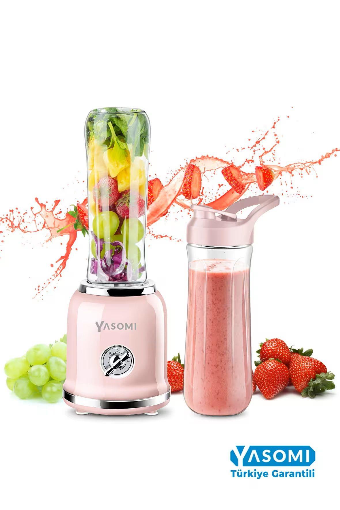 Yasomi Bl019 Retro Smoothie Blender Pembe ( Türkiye Garantili )