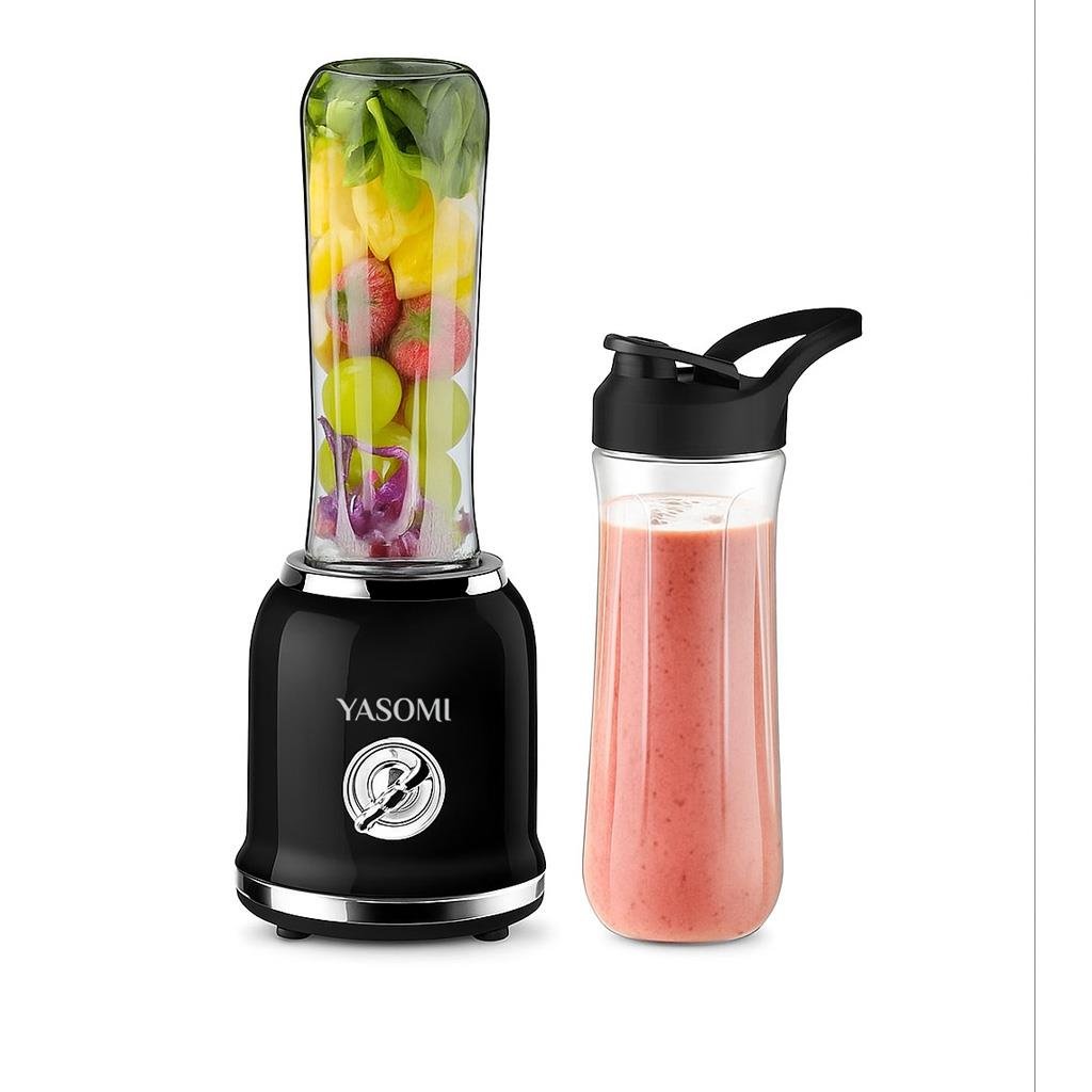 Yasomi BL019 Retro Smoothie Blender Siyah (Yasomi Türkiye Garantili)