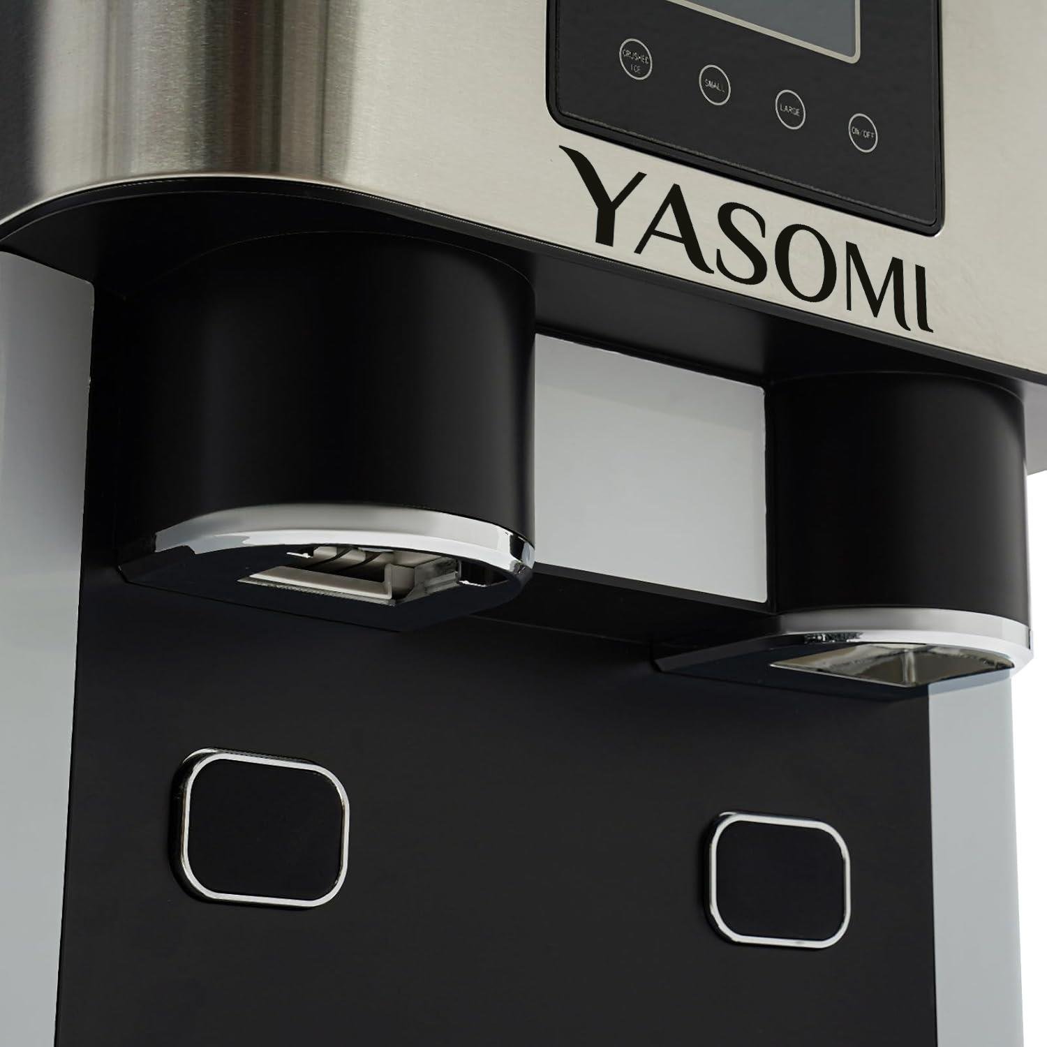 Yasomi Coolmaster ZBS15 3in1 Küp & Kırılmış Buz, Soğuk Su LCD Dokunmatik Inox Gövde 2l Tanklı Buz Makinesi