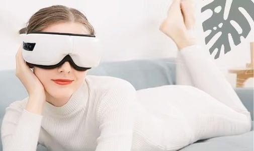 Yasomi Eyeband Kablosuz Bluetooth Müzik Isıtma ve Titreşim Özellikli Göz Masaj Aleti