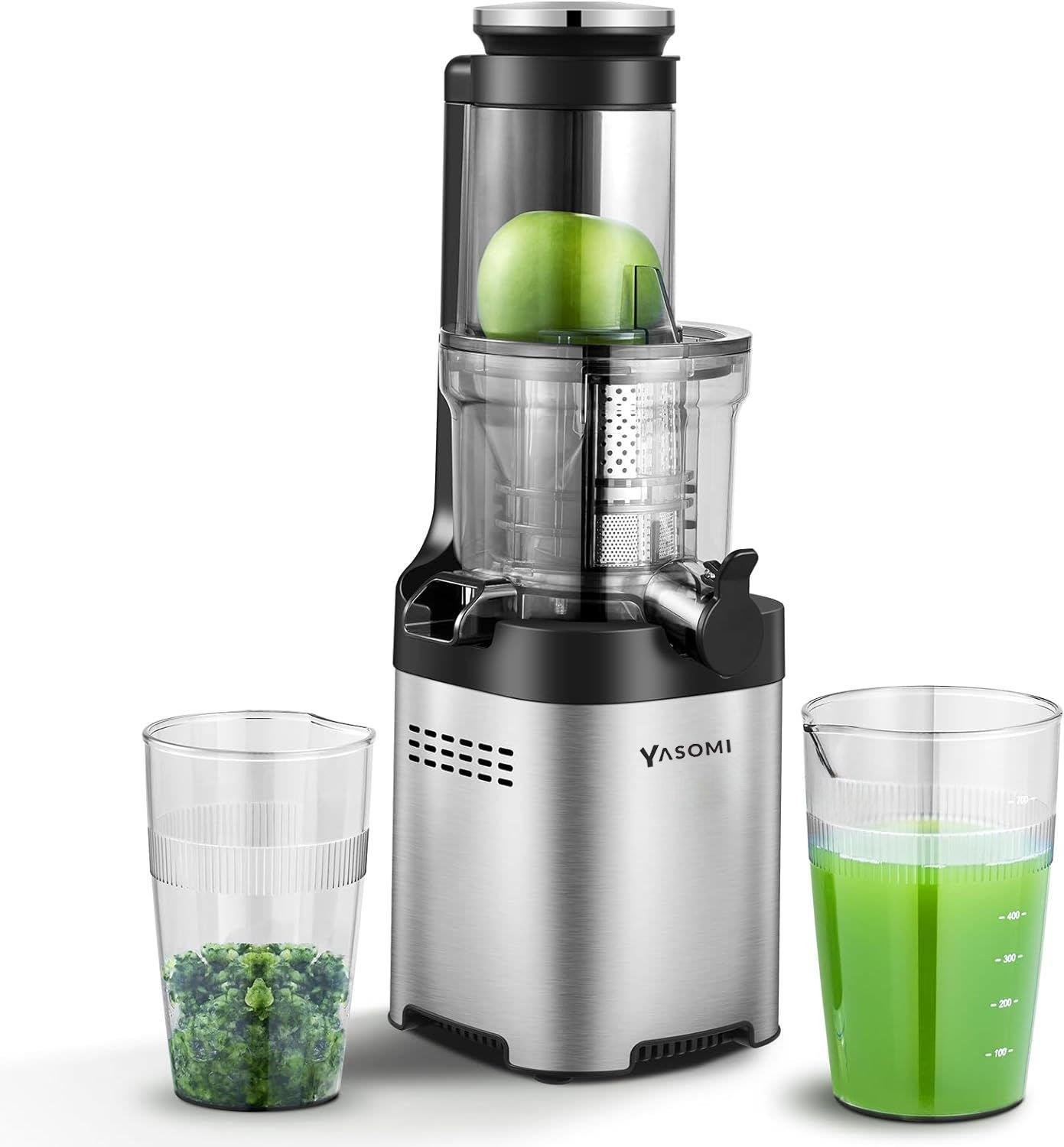 Yasomi FruitForce 8 Segment 180W Katı Meyve ve Sebze Sıkacağı (siyah)