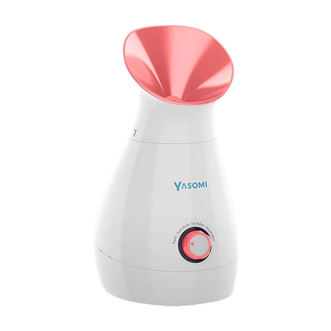 Yasomi NV8318 Aromaterapi 3ü1 arada Havlu Isıtıcı Cilt Nemlendirici ve Yüz Buharı Cihazı (Pembe)