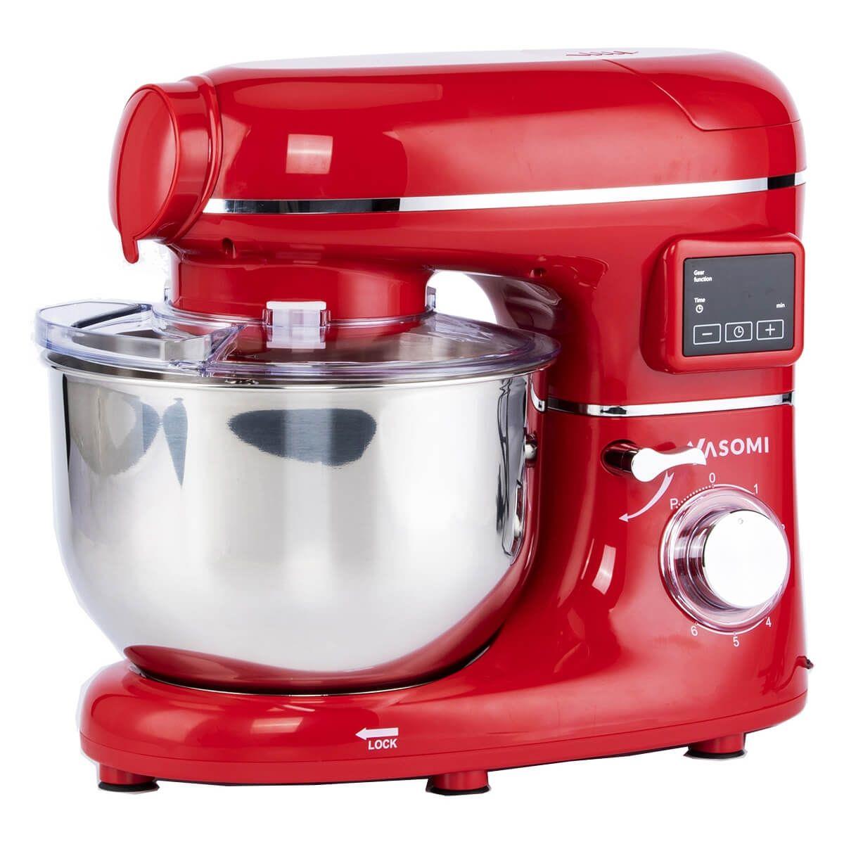 Yasomi Sm 1504bml Kırmızı Led Ekranlı Kıyma Çekme Aparatlı Blender Stand Mikser Mutfak Şefi 1500w