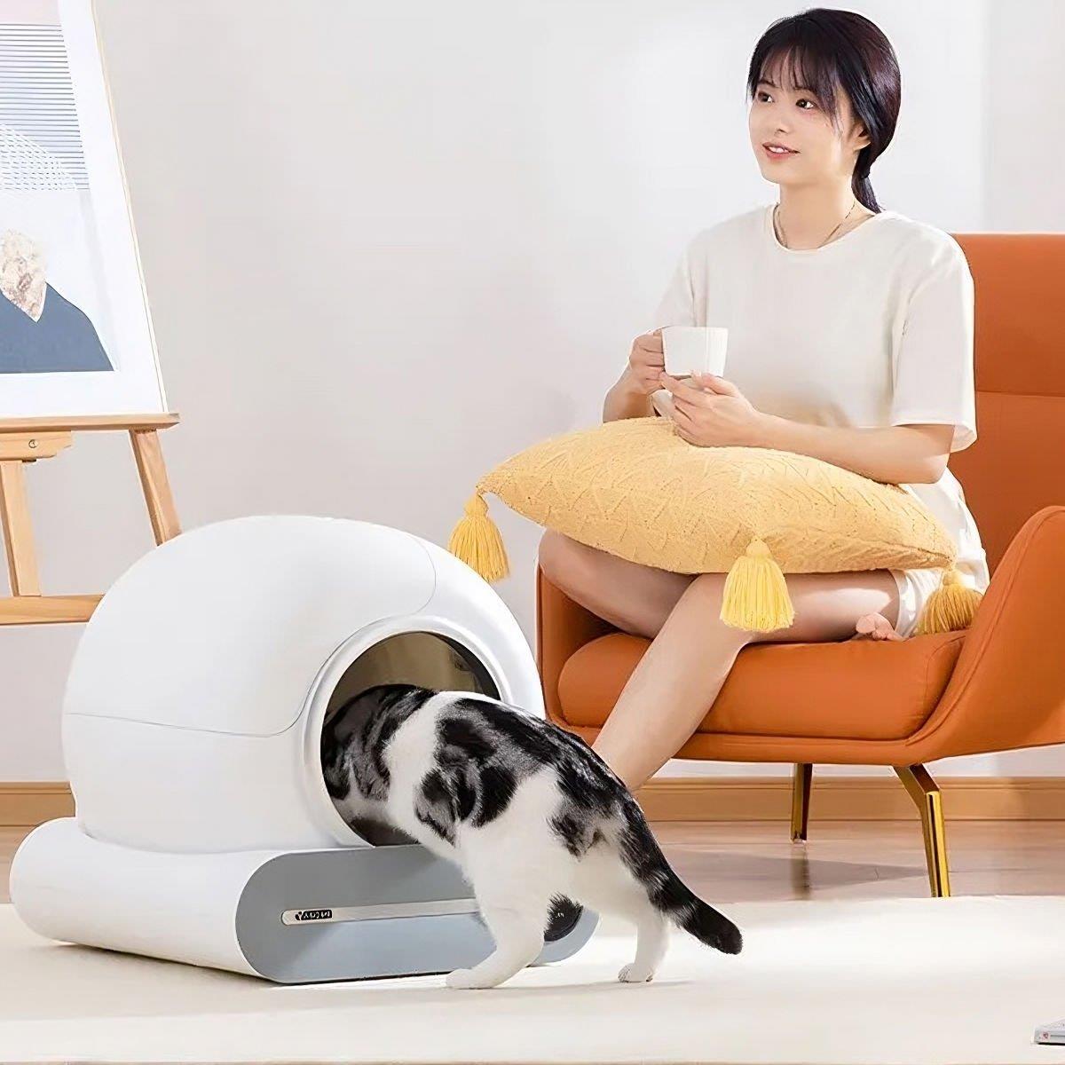 Yasomi Smart Cat Cleaner 9lt Kapasiteli ve Wifi Uygulama Bağlantılı Kedi Tuvaleti