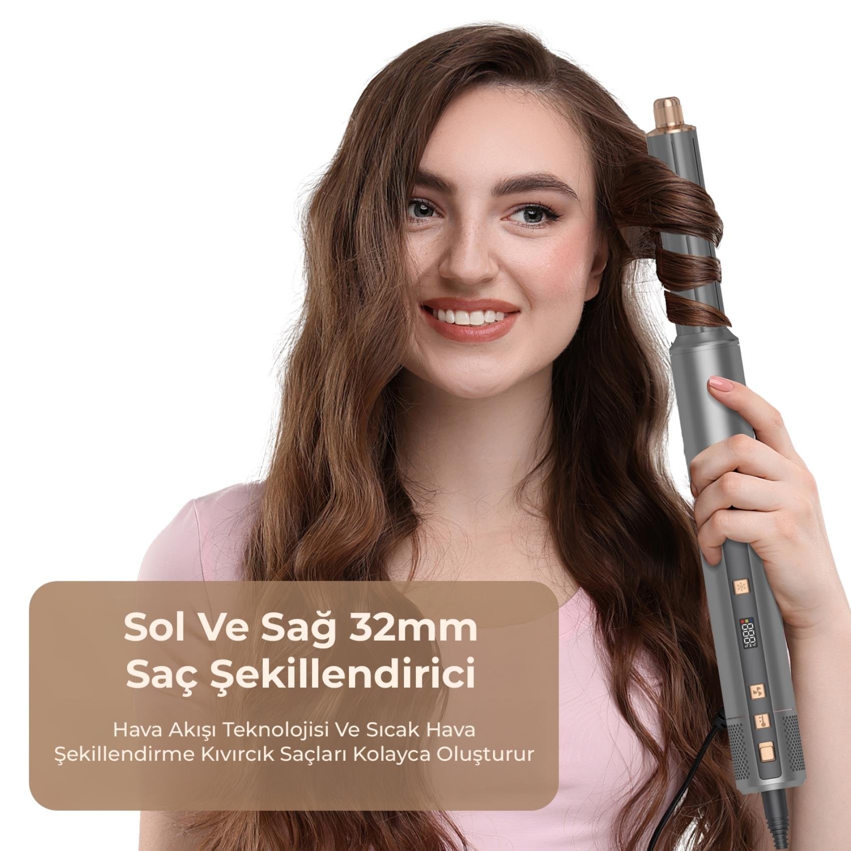 Yasomi Witero 8in1 Ultra Airwrap Multi-Styler Sıcak-Soğuk Hava Üflemeli Saç Şekillendirme Cihazı