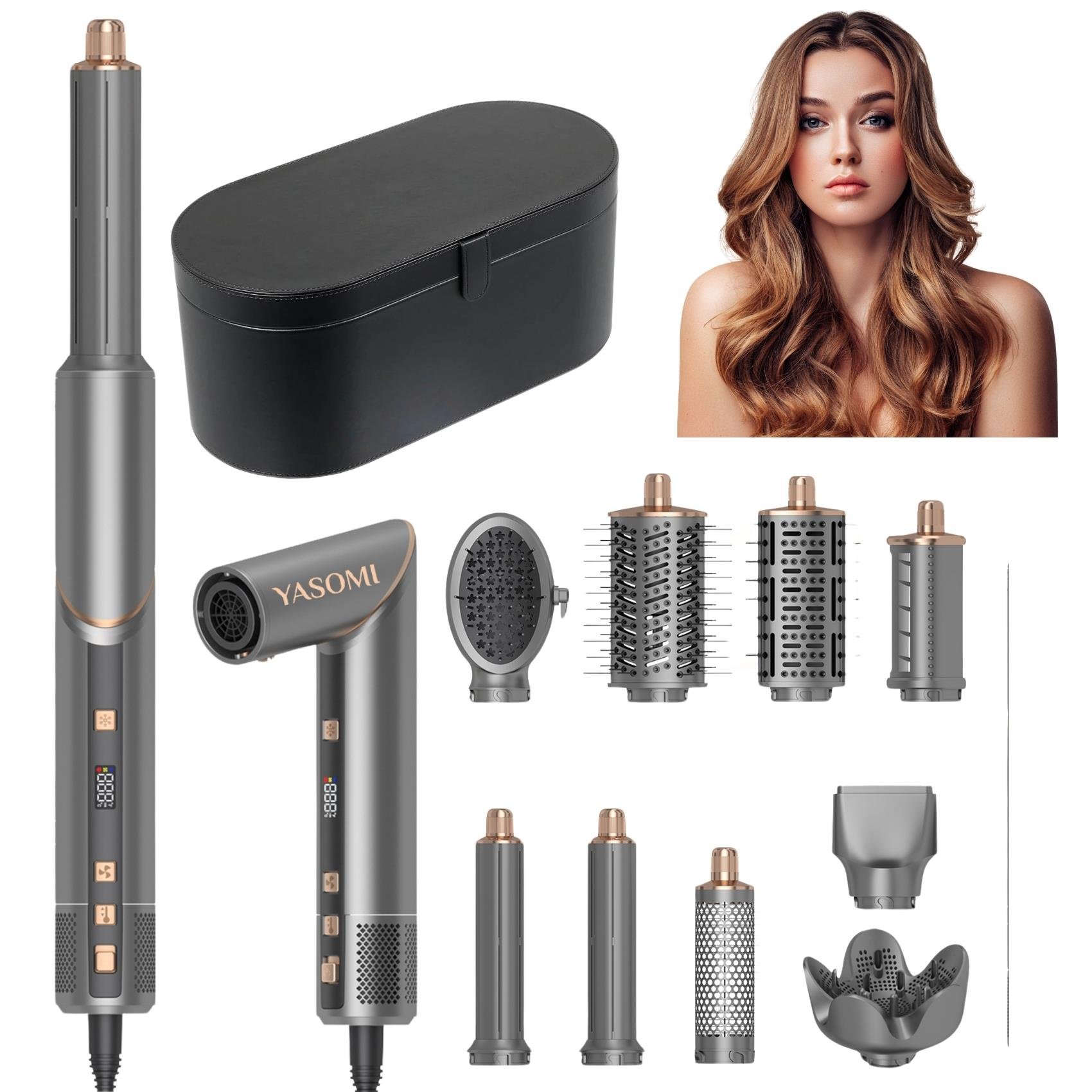 Yasomi Witero 9in1 Ultra Airwrap Multi-Styler Sıcak-Soğuk Hava Üflemeli Saç Şekillendirme Cihazı