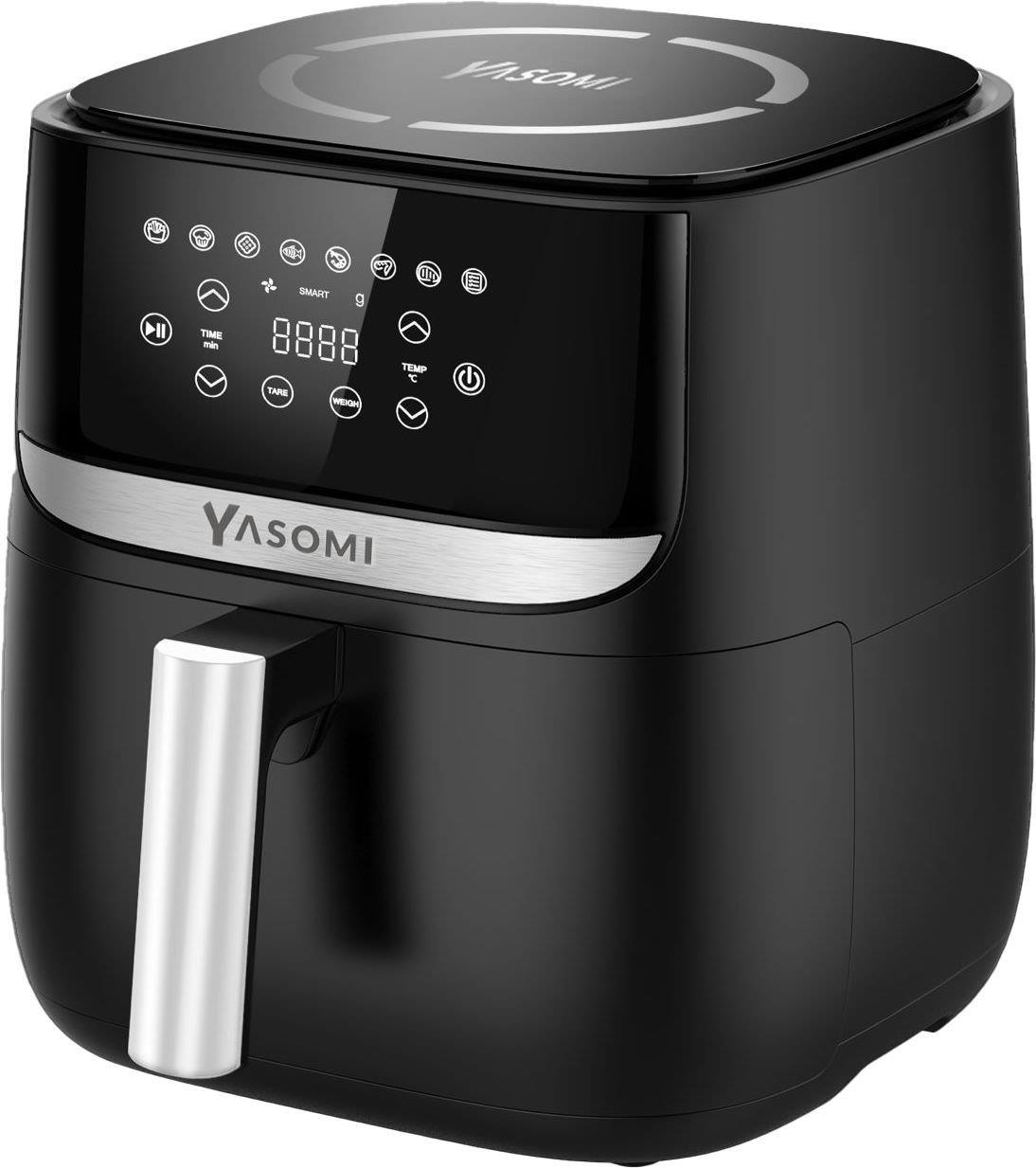 Yasomi Y55 Tartı Özellikli Siyah 5.7l-6 Litre 1700w Airfryer Fritöz
