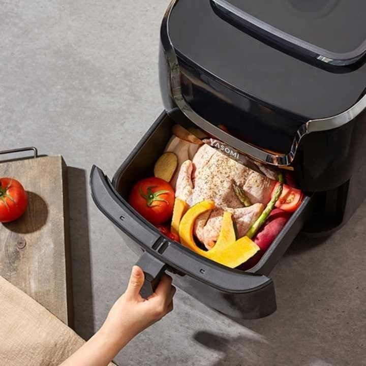 Yasomi Y77 Xxl Buharli Airfryer Fritöz 7lt 1700w Siyah ( Türkiye Garantili )